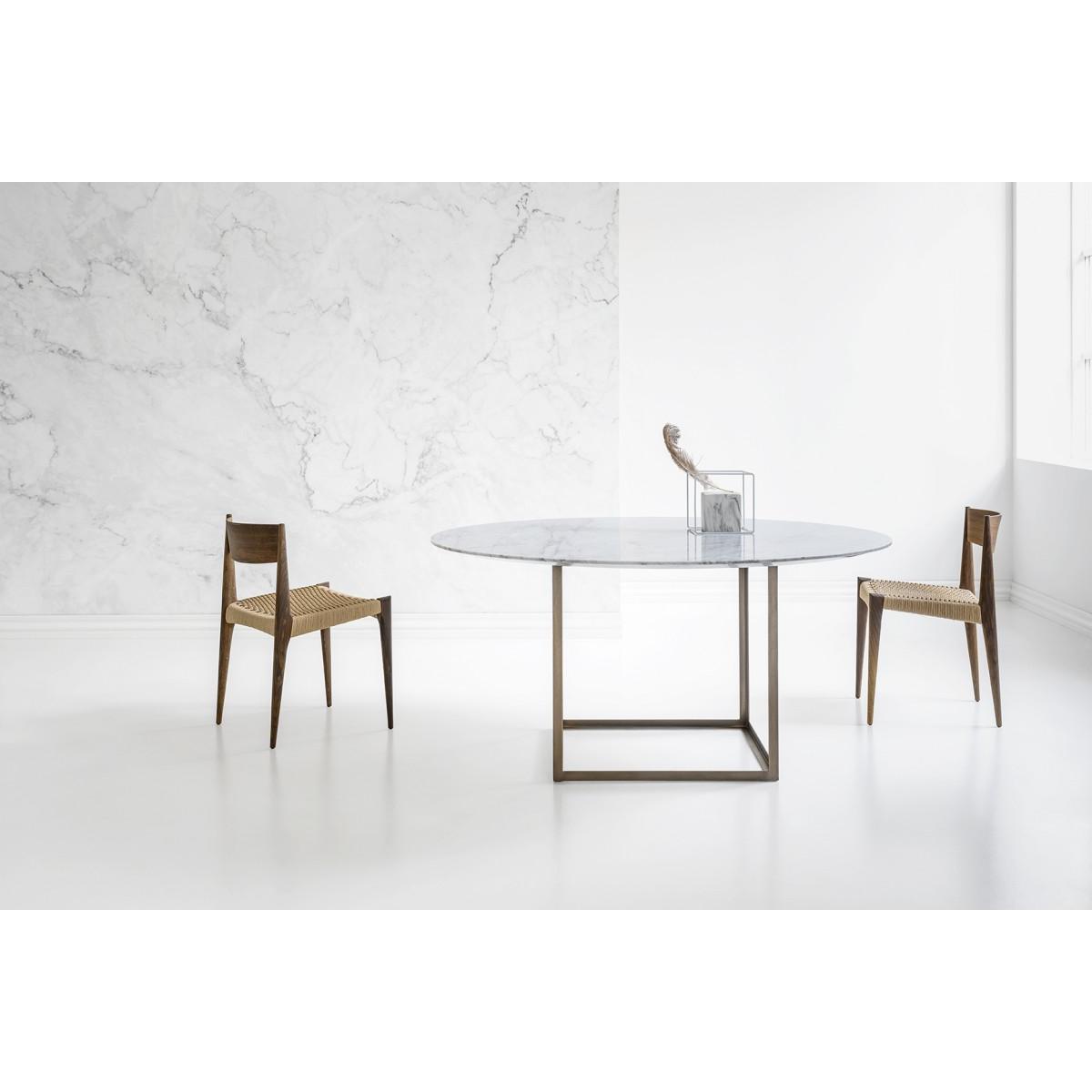 DK3 juvel rund matbord marmor Ø150 cm, carrara