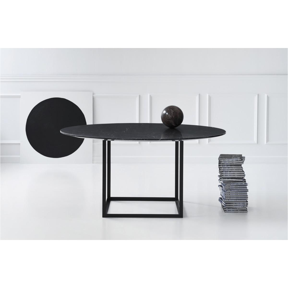 Dk3 Jewel Round Dining Table Marble ø150 Cm, Marquina