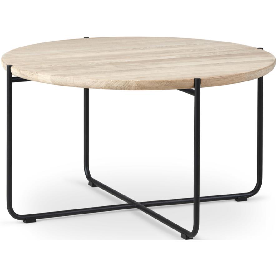 DK3 Konno Table d'appoint Round Savaped Oak, Ø80 cm