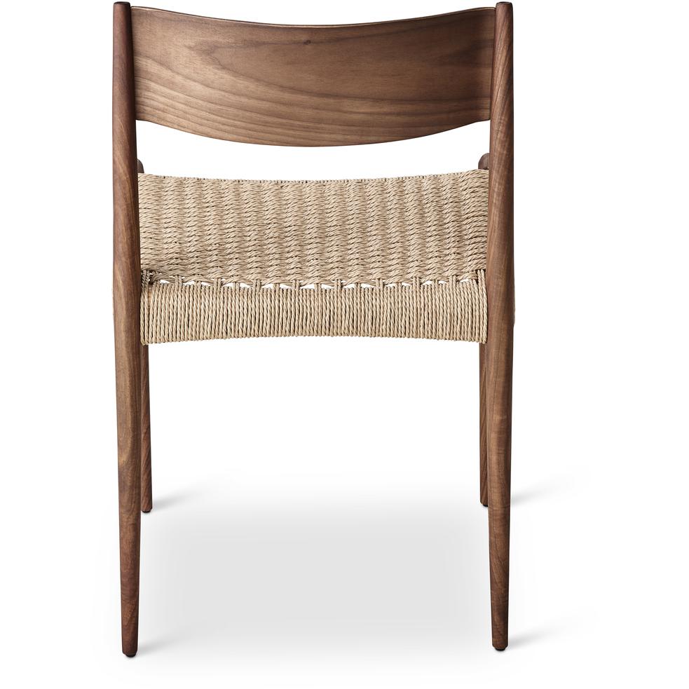 Cadeira de jantar DK3 PIA, cordão de papel oleado/natural de nozes