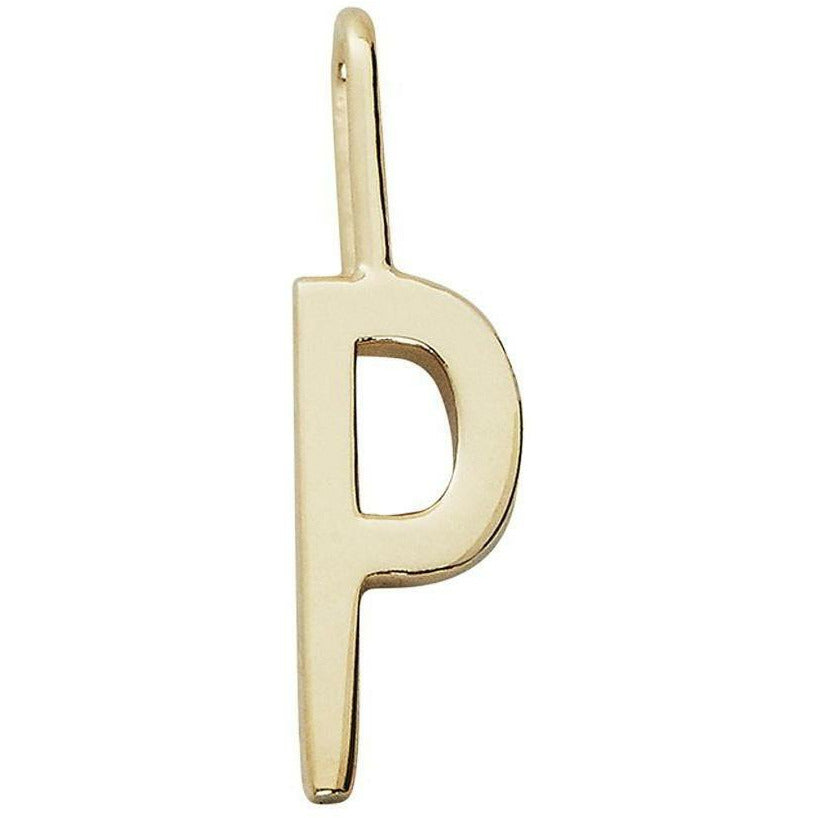 Designbuchstaben Anhänger A z 10 mm, Gold, p