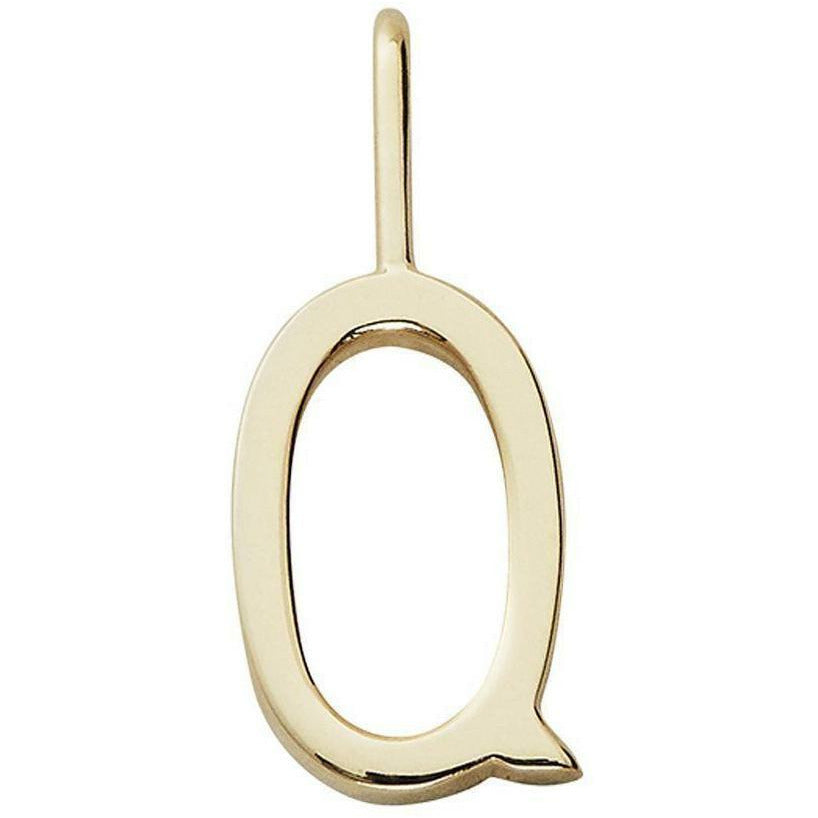 Lettres de conception lettres pendentif a z 10 mm, or, q