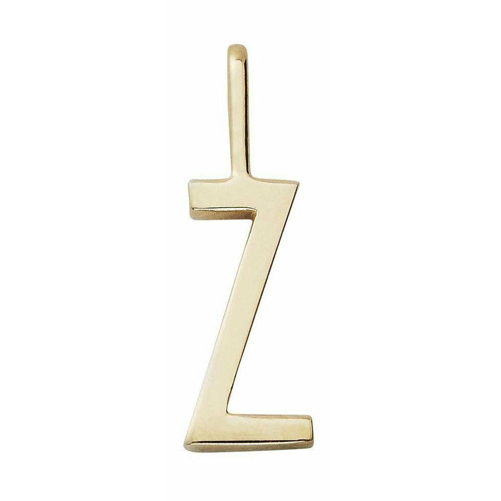 Lettres de conception lettres pendentif a z 10 mm, or, z