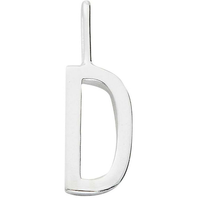 Lettres de conception lettres pendentif a z 10 mm, argent, D