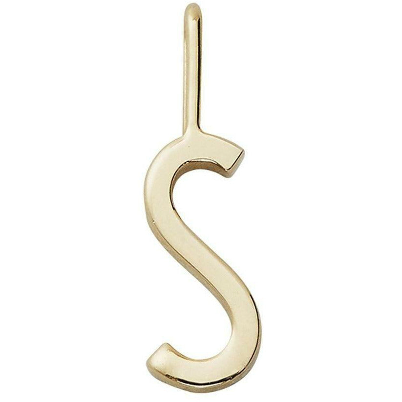 Designbrev bokstäver som hänger ett z 30 mm, guld, s