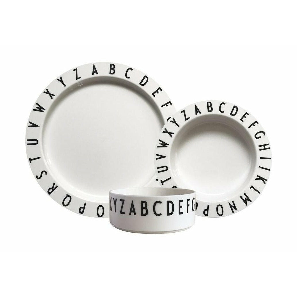 Letras de diseño Eat & Learn Teller Set, blanco