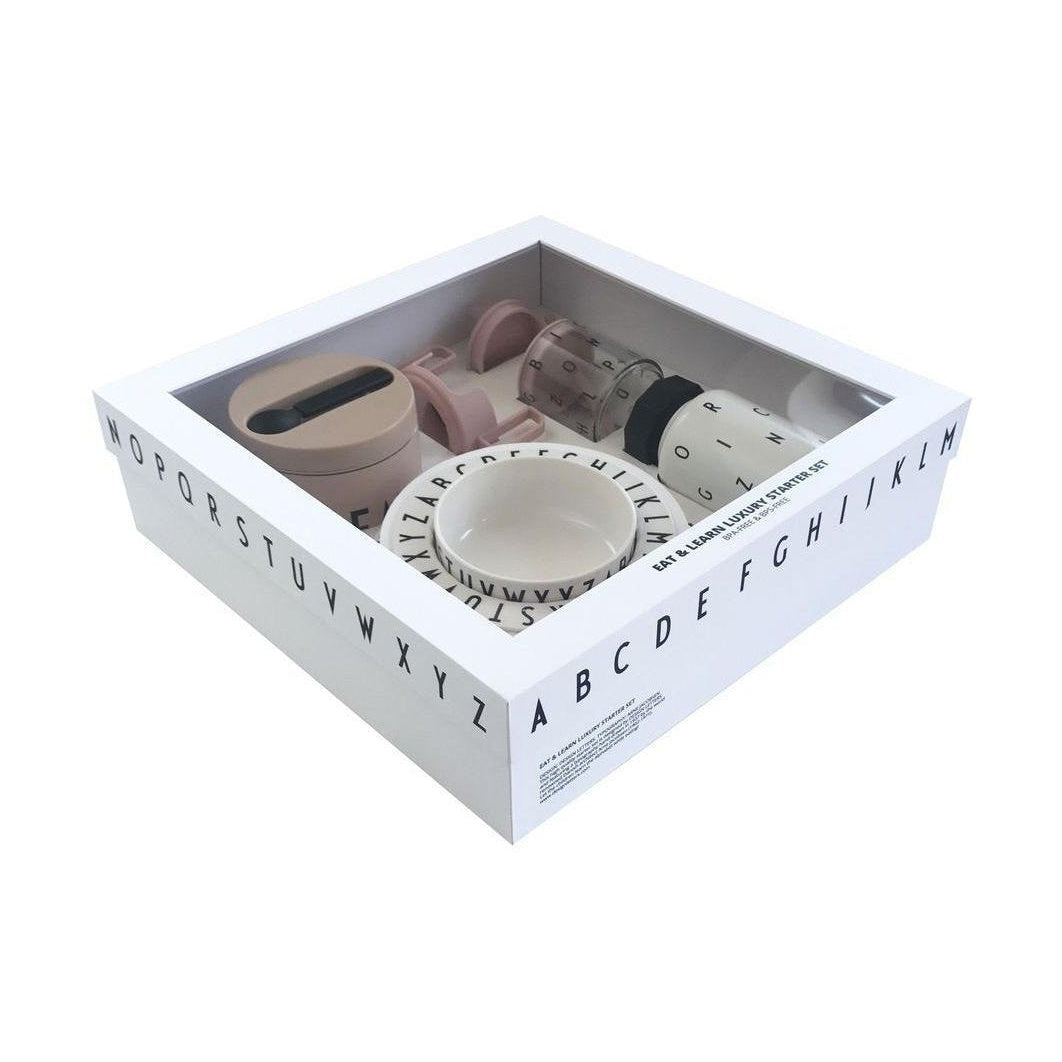 Letras de diseño Caja de regalo Tritan Premium, desnuda/blanca