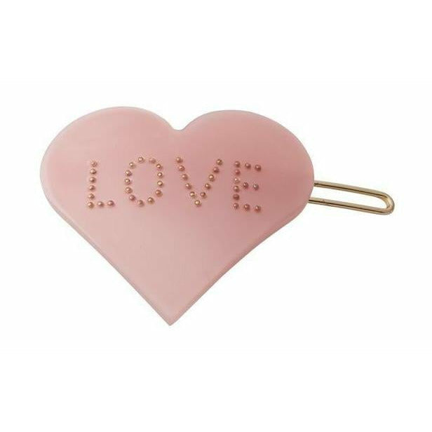 Designbuchstaben ikonische Haarclip, Liebe, Pink