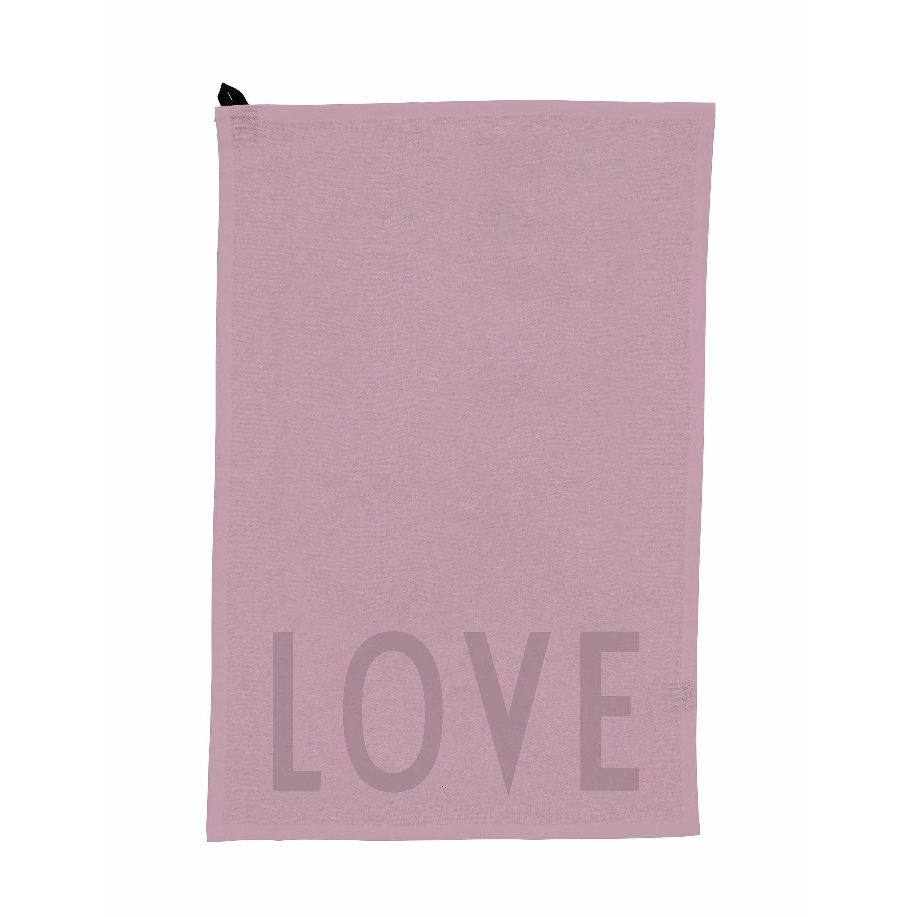 Design Letter's Favorite Tea Towel Set Of 2, Lavender
