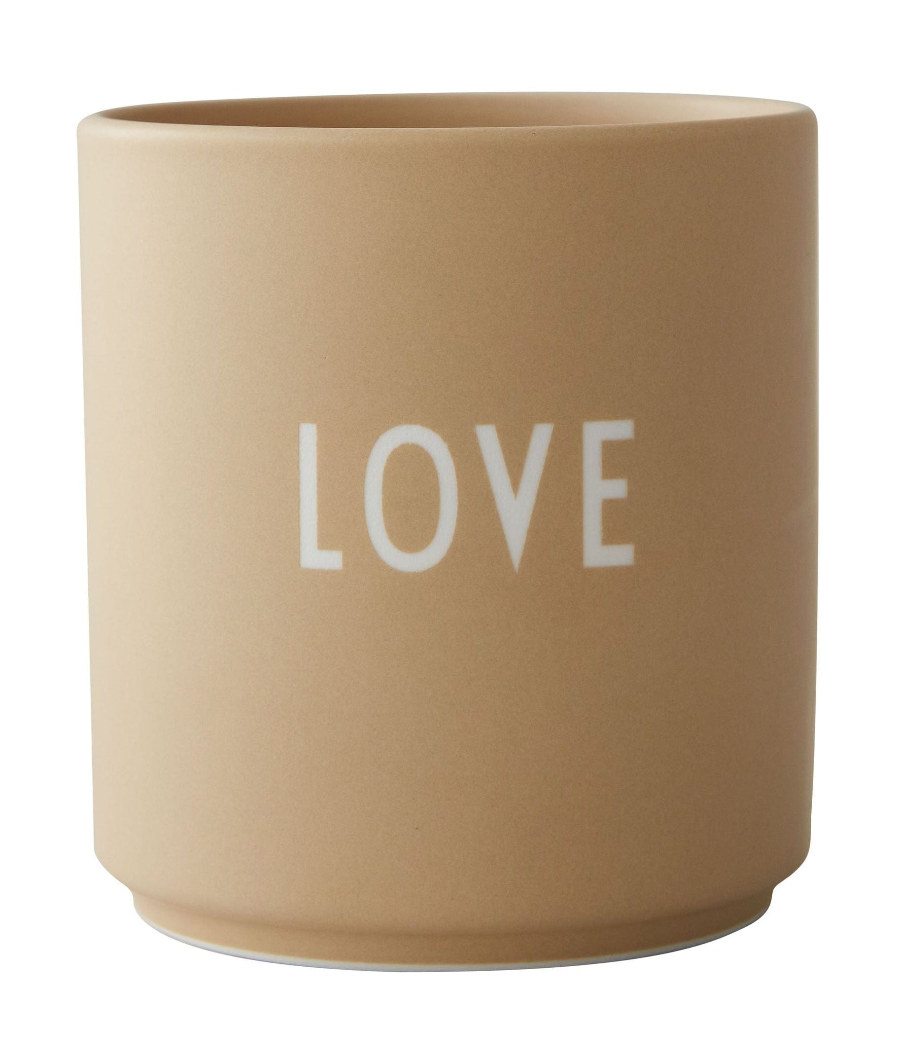 Love de tasse préférée de la lettre de design, beige