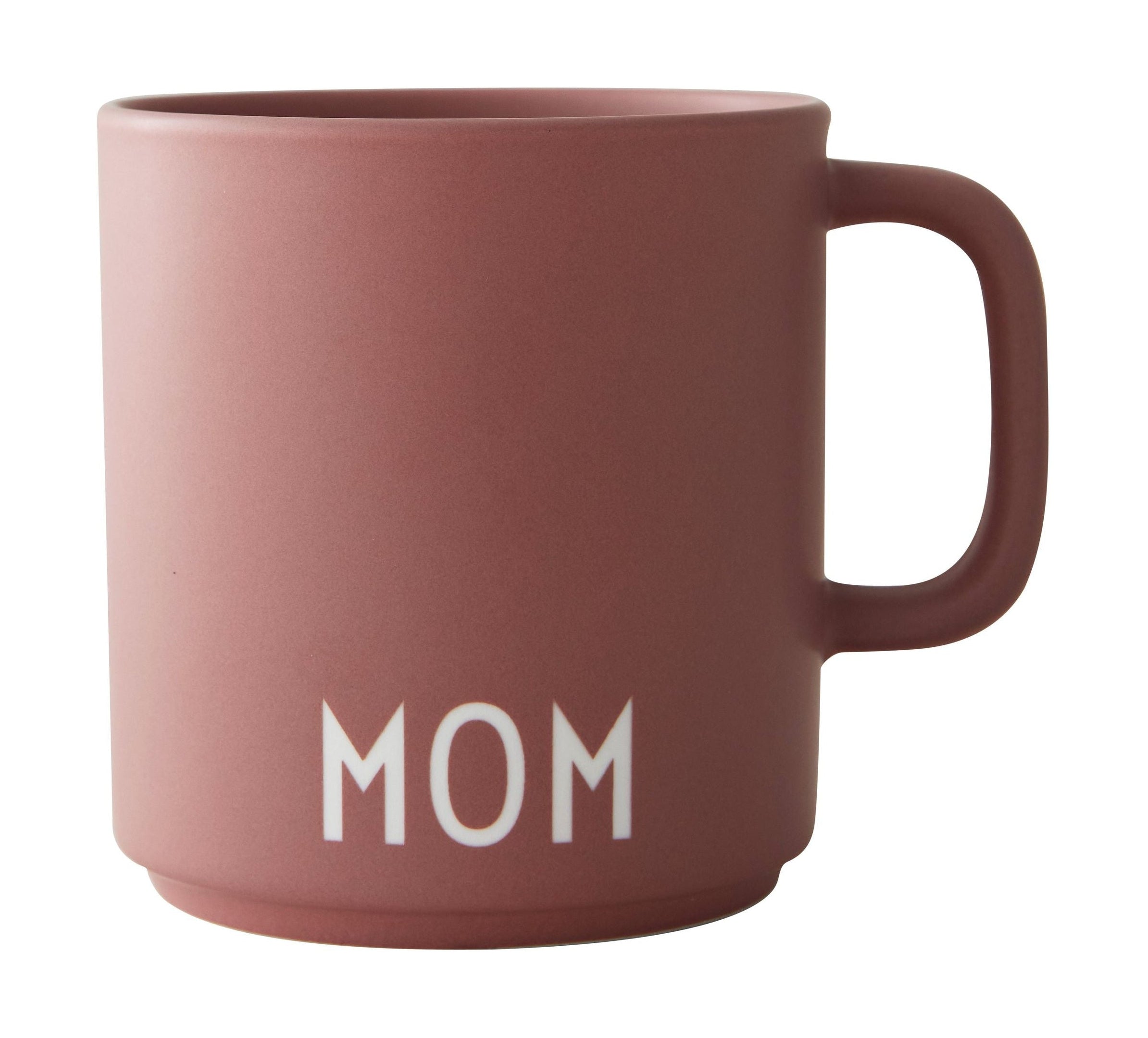 Mug de conception des lettres préférées avec ma poignée maman, cendre Rose