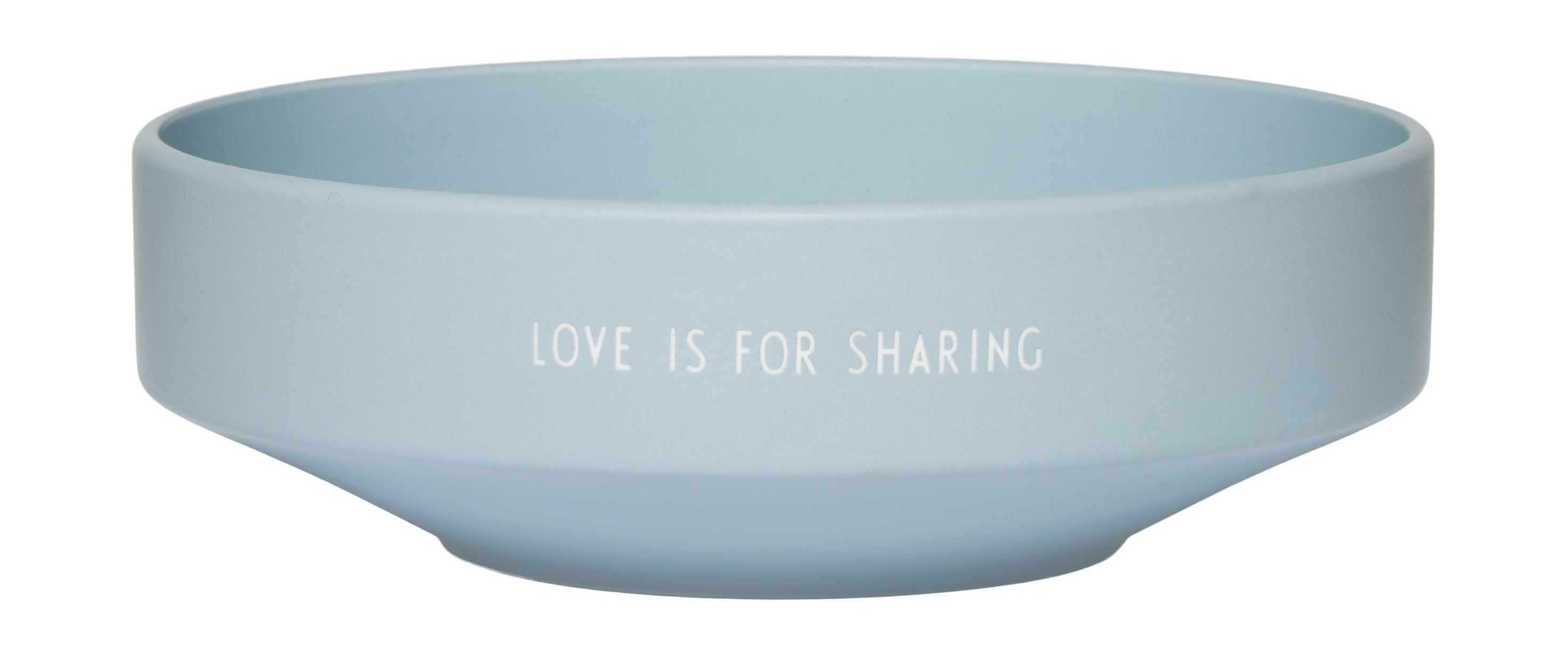 Les lettres de conception Love Bowl est pour partager un grand bleu clair