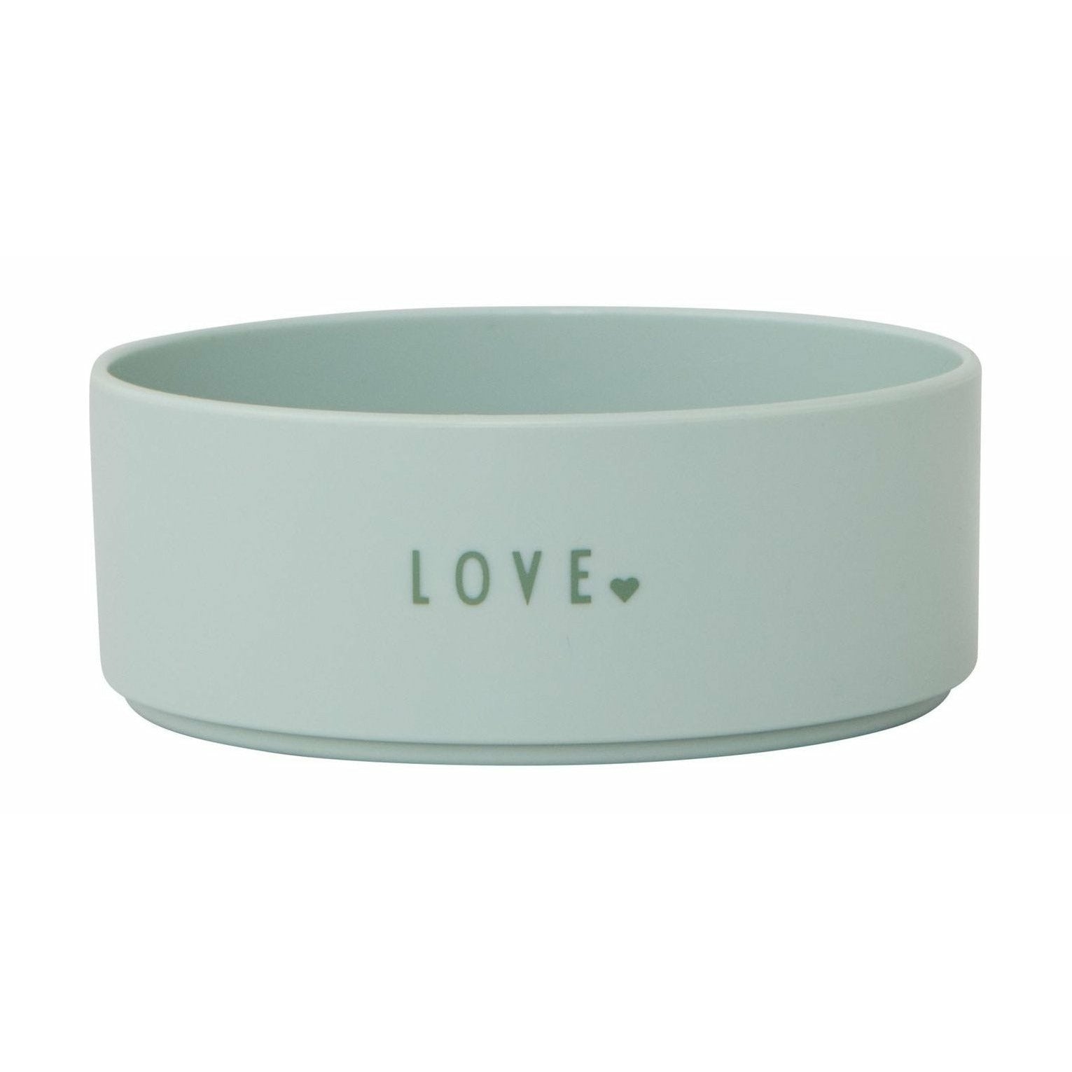 Letras de diseño Mini Bowl Tritan Love favorito, verde