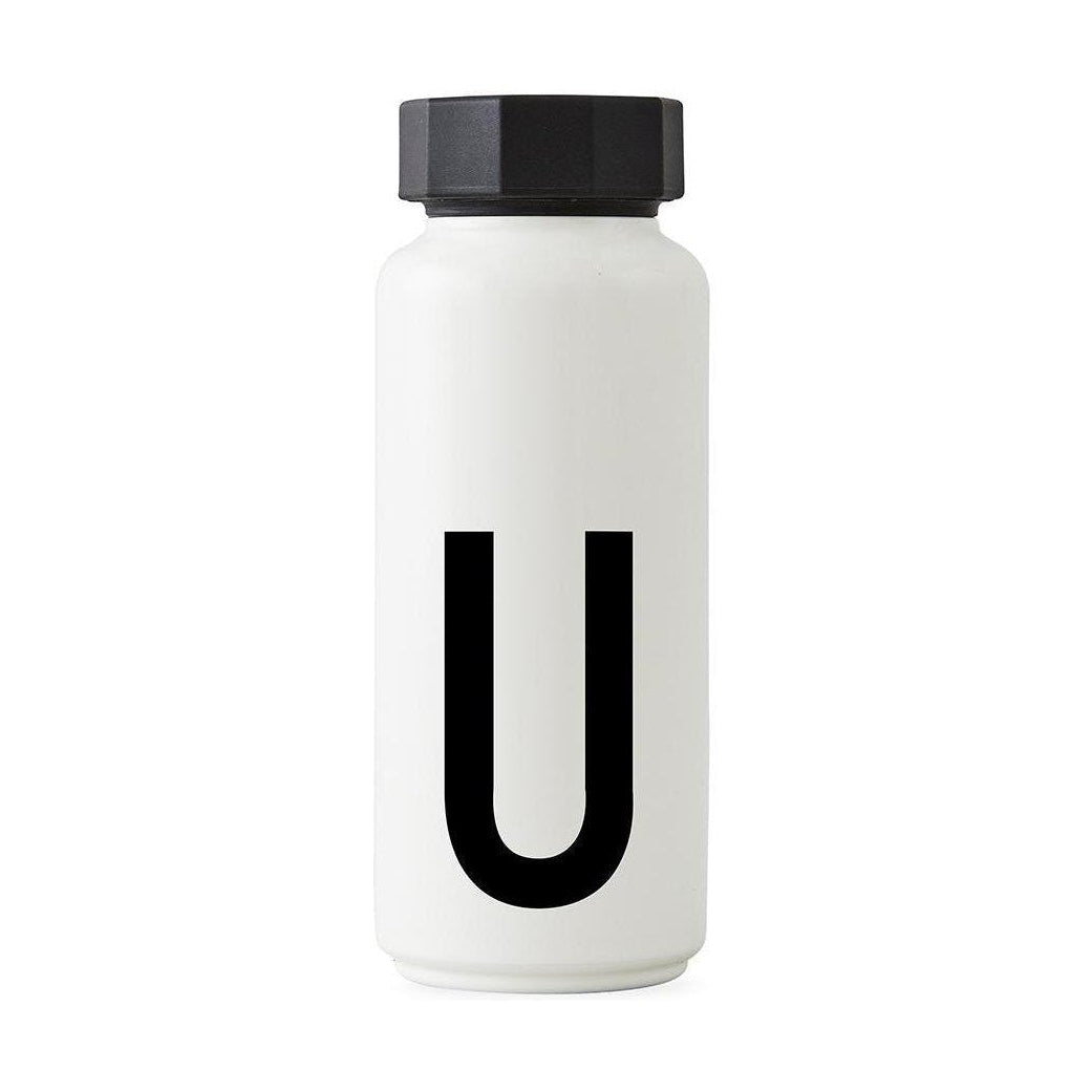 Lettres de conception Thermos Personal Flask a z, u