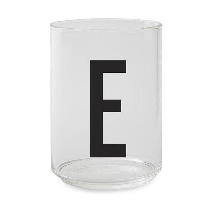 Designbuchstaben persönliches Trinkglas a z, e
