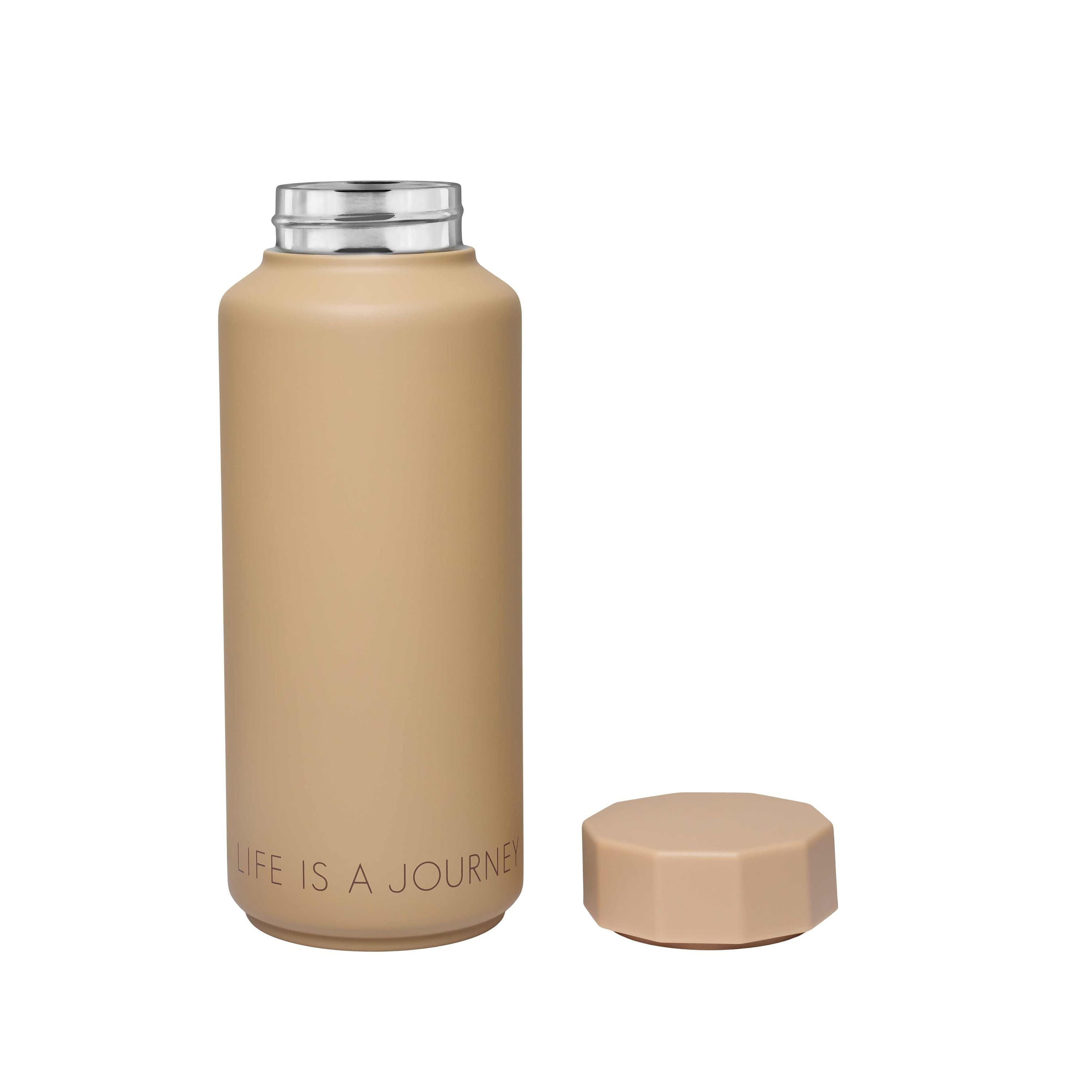 Design Letters Thermos Special Edition Life er en rejse, beige