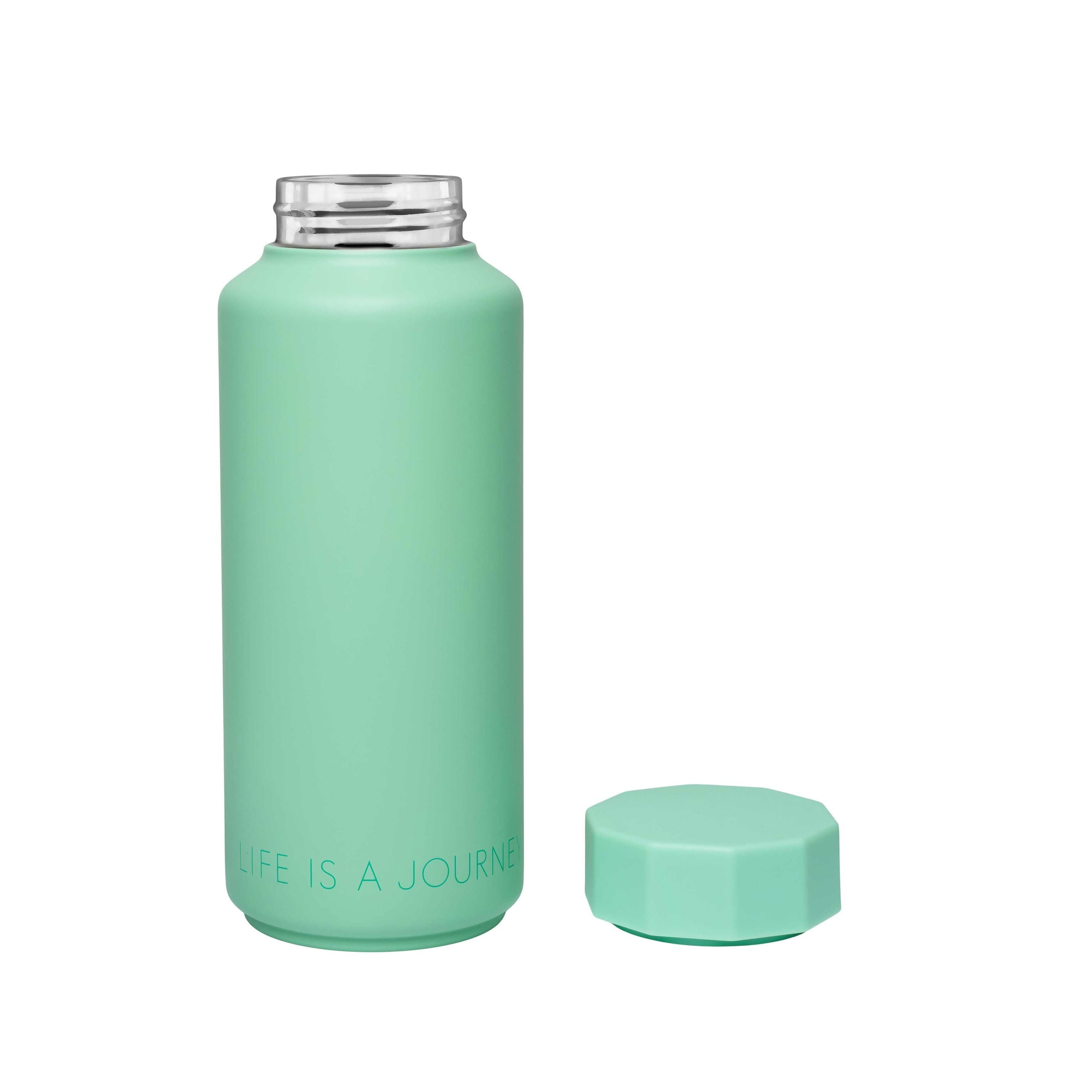 Letras de diseño Thermos Flask Special Edition Life es un viaje, verde claro