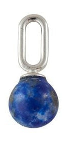 Lettres de conception Pendant le pendentif en pierre 925 argent sterling, lapis lazuli bleu