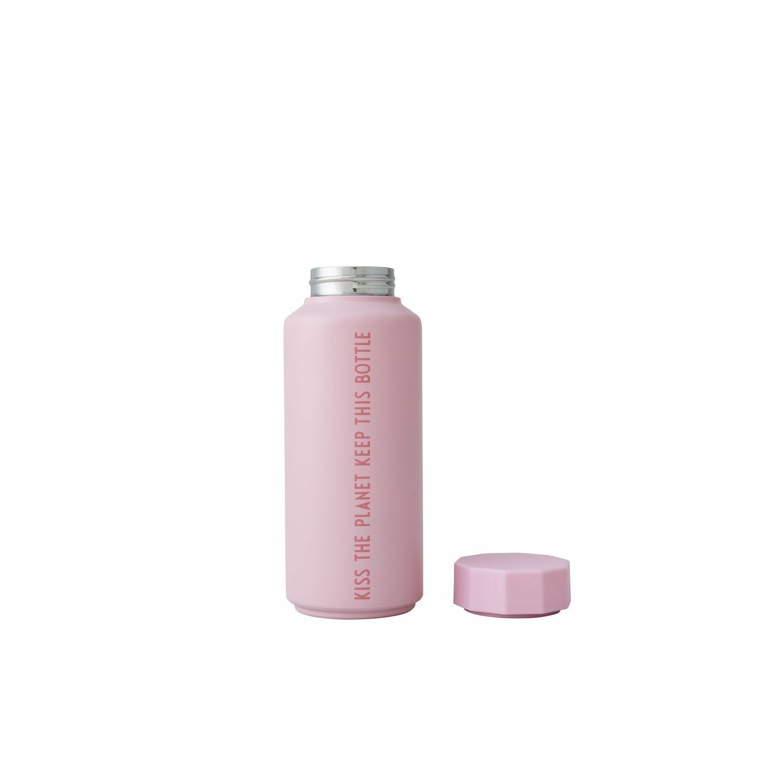 Designbuchstaben Thermos Flask Special Edition Pink, Kuss