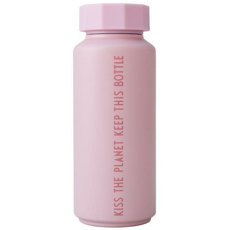 Designbuchstaben Thermos Flask Special Edition Pink, Kuss