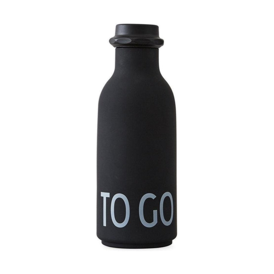 Design Letters To Go Water Bottle, Black