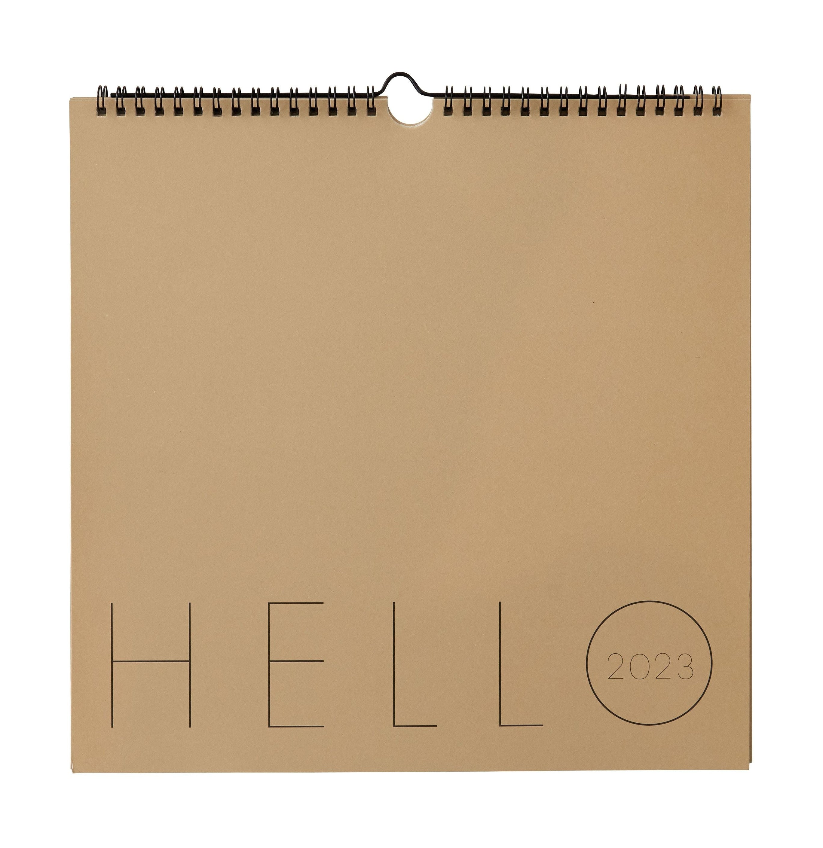 Lettres de conception Calendrier 2023, beige