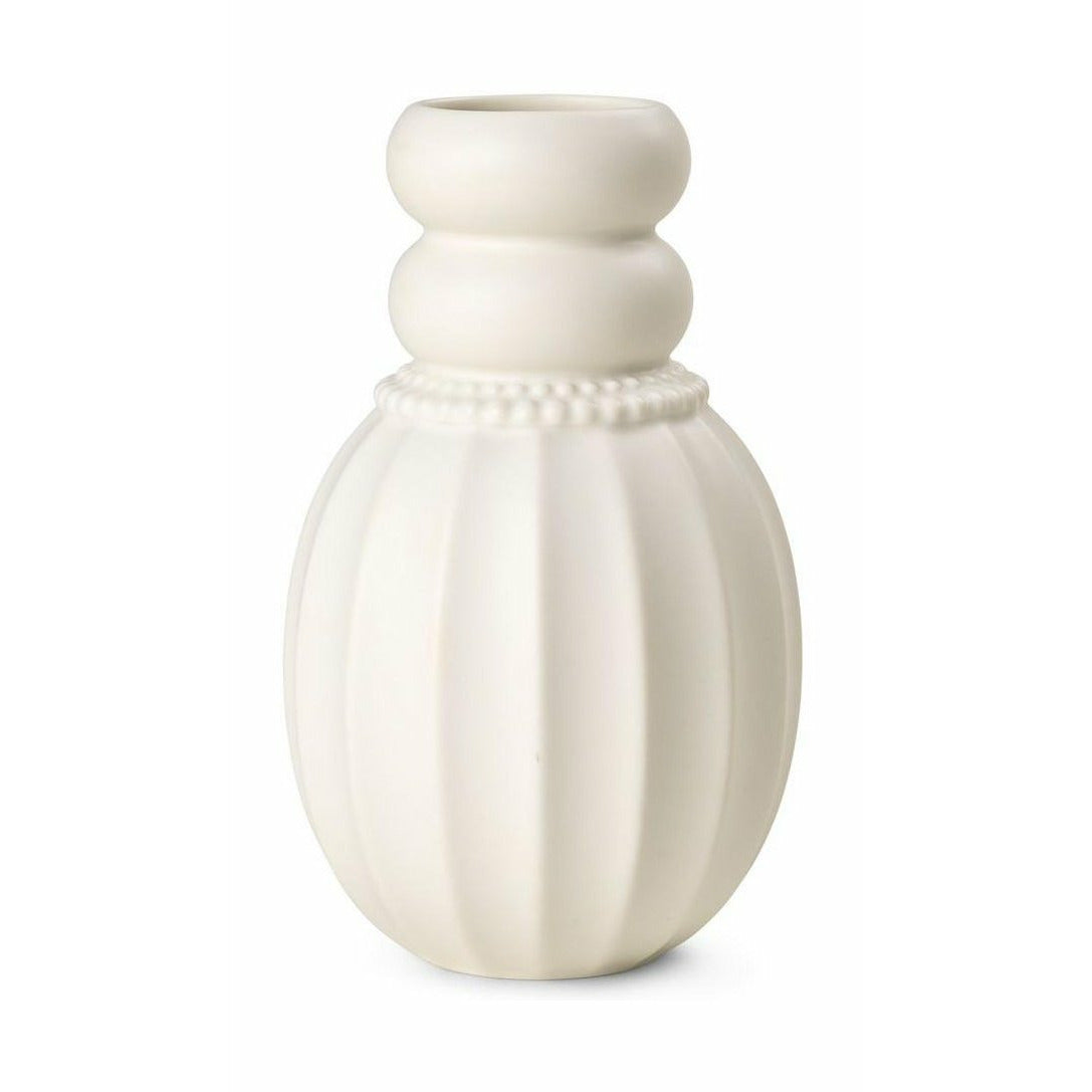 Vase Dottir Pearlpuff, blanc