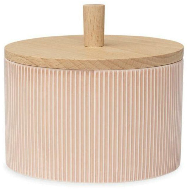 Dottir Pipanella Drum Storage Box Coral, 12 cm