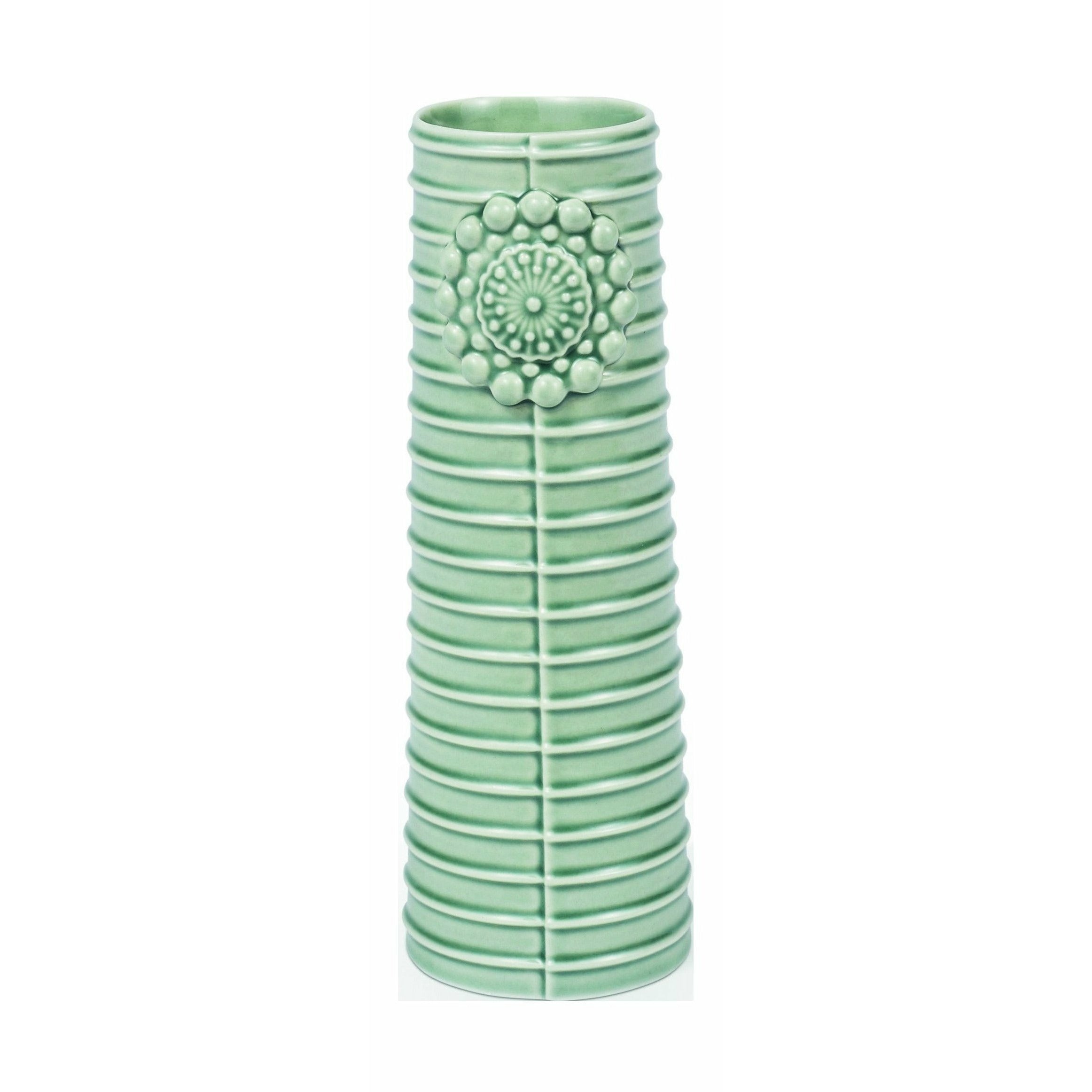 Dottir Pipenella linhas vaso verde, 15,2 cm