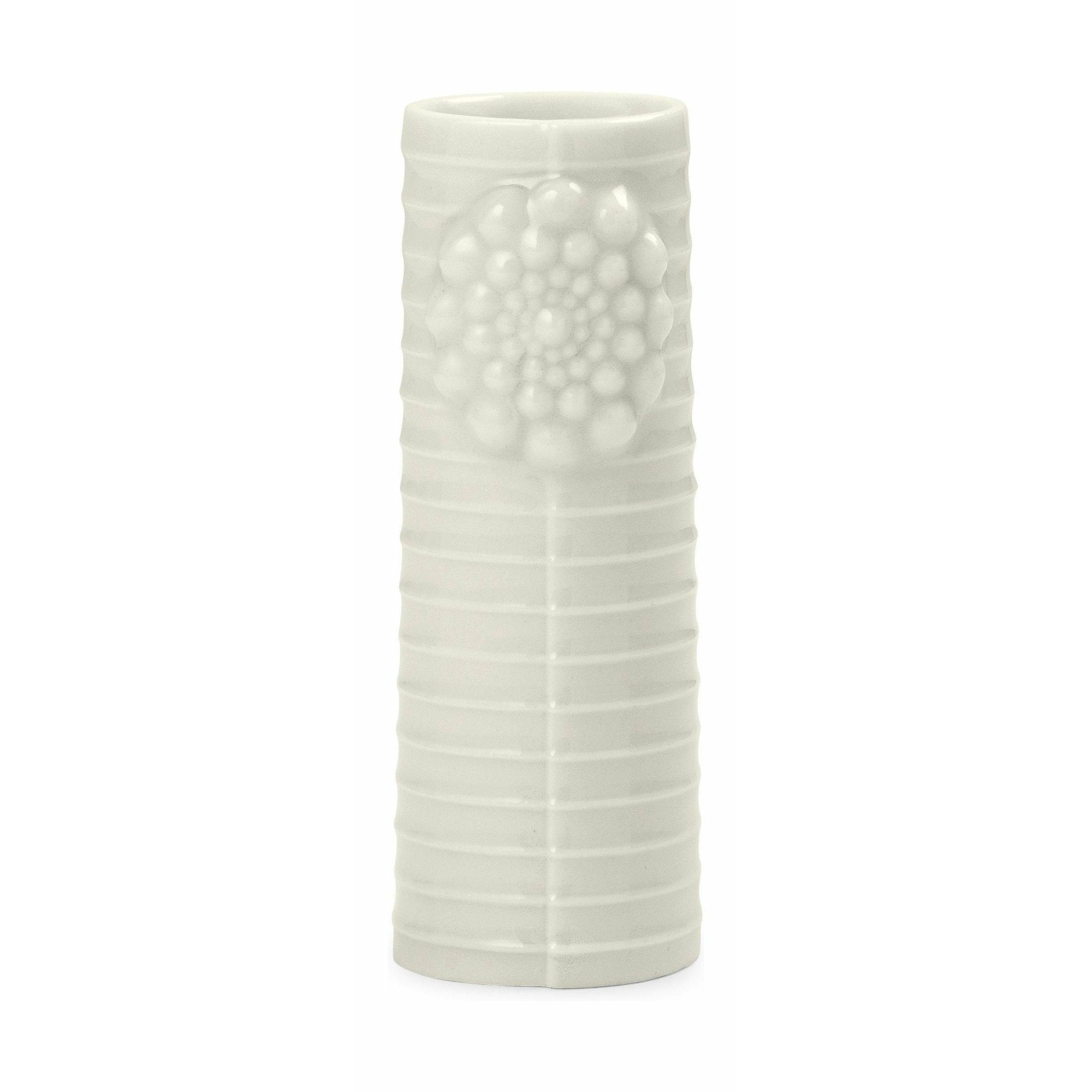 Dottir Pianella linhas vaso branco, 9cm