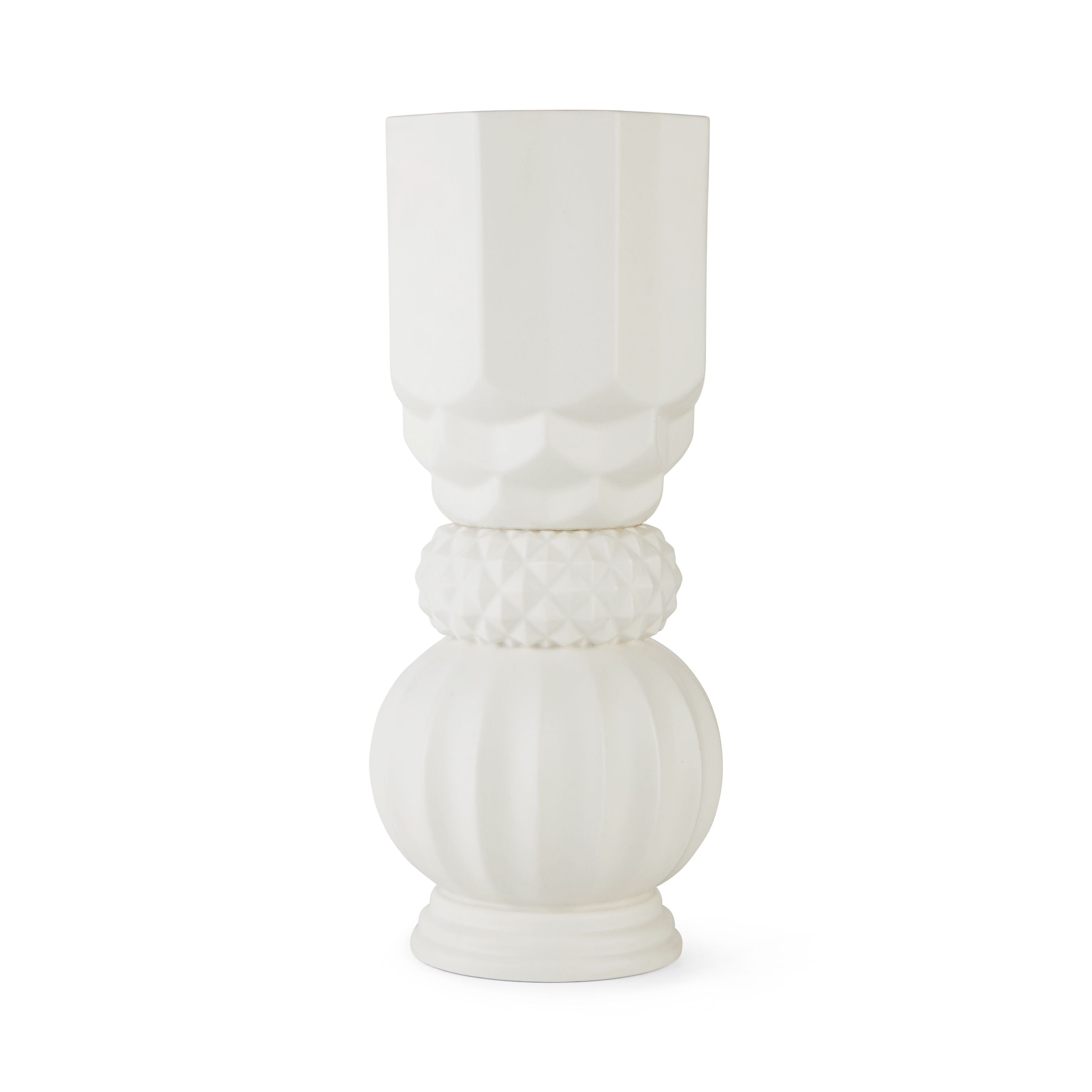 Dottir Samsurium TowerBell Vase, blanc