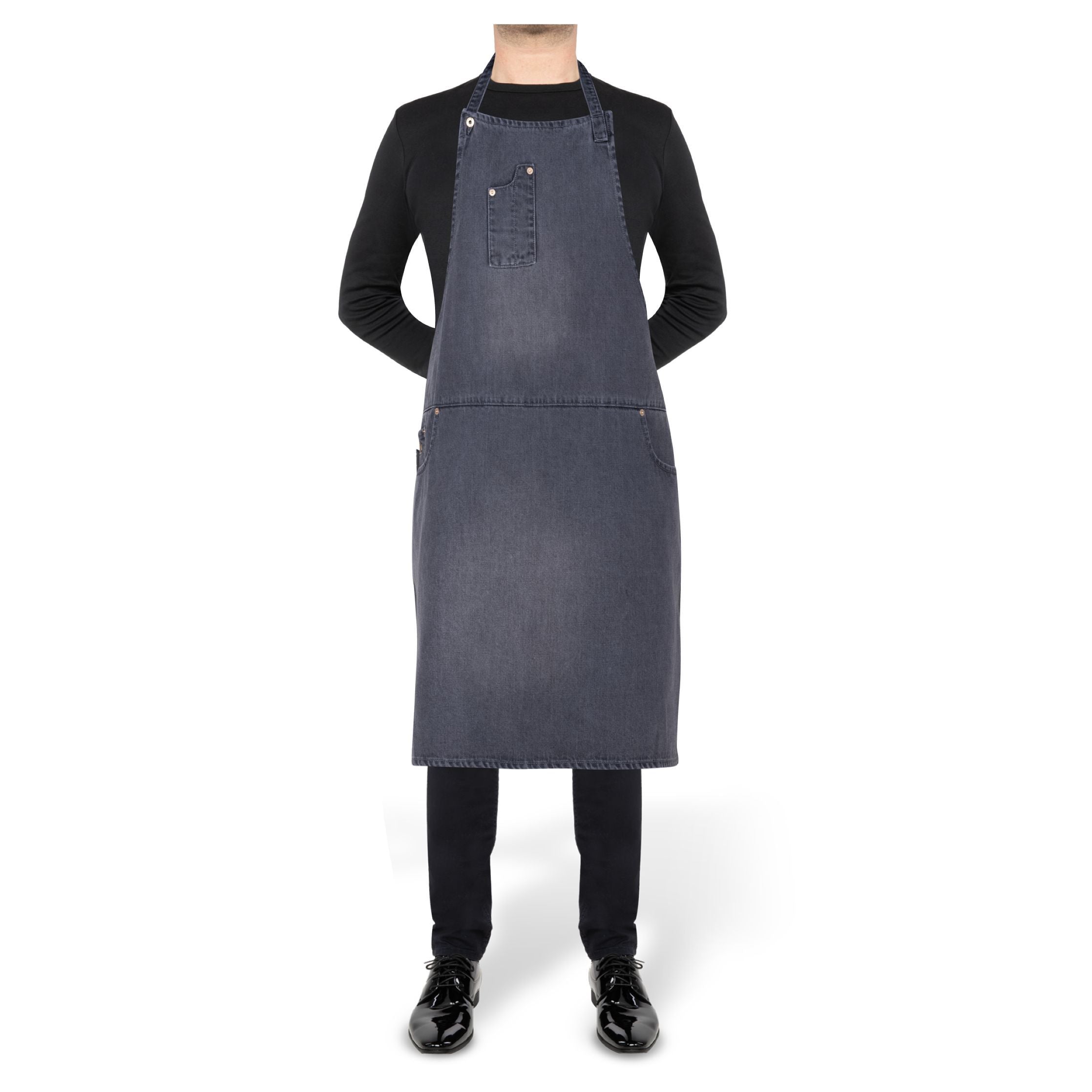 DutchDeluxes Five Pocket Apron Comfort Fit, vasket grå