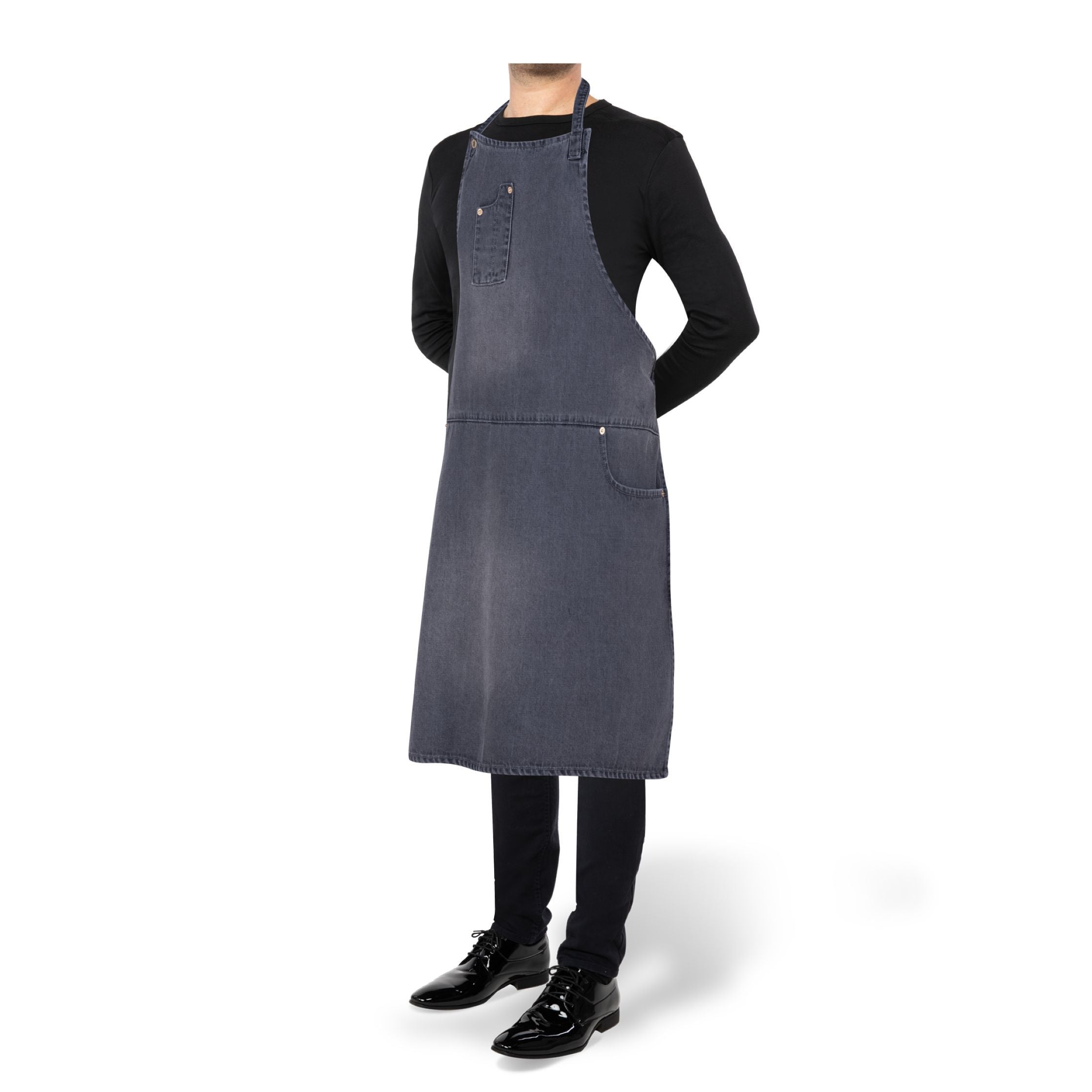 DutchDeluxes Five Pocket Apron Comfort Fit, vasket grå