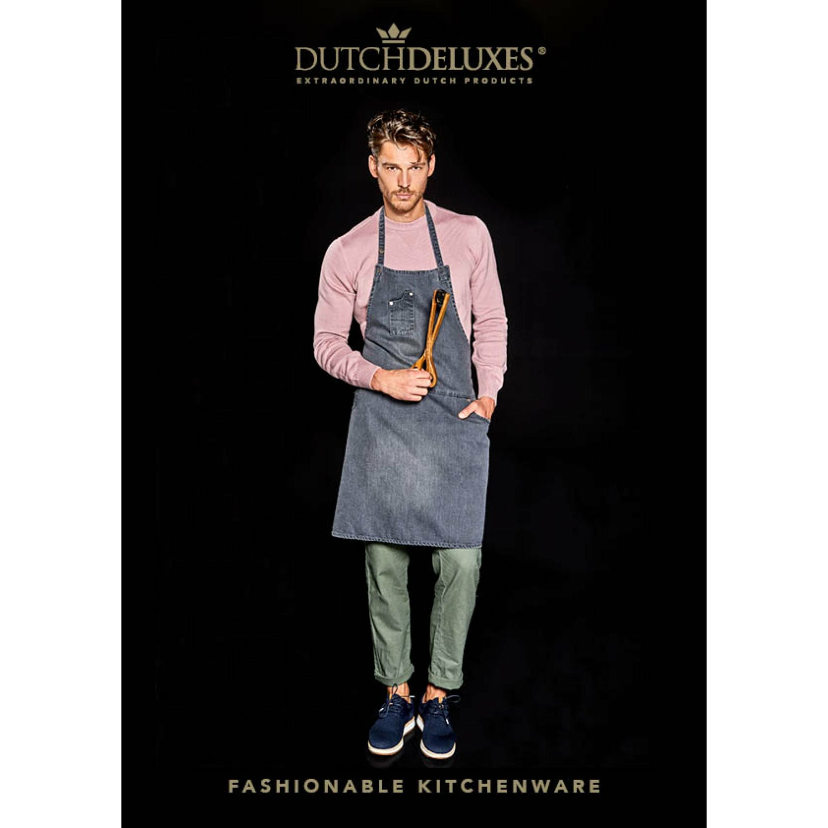 DutchDeluxes Five Pocket Apron Comfort Fit, vasket grå