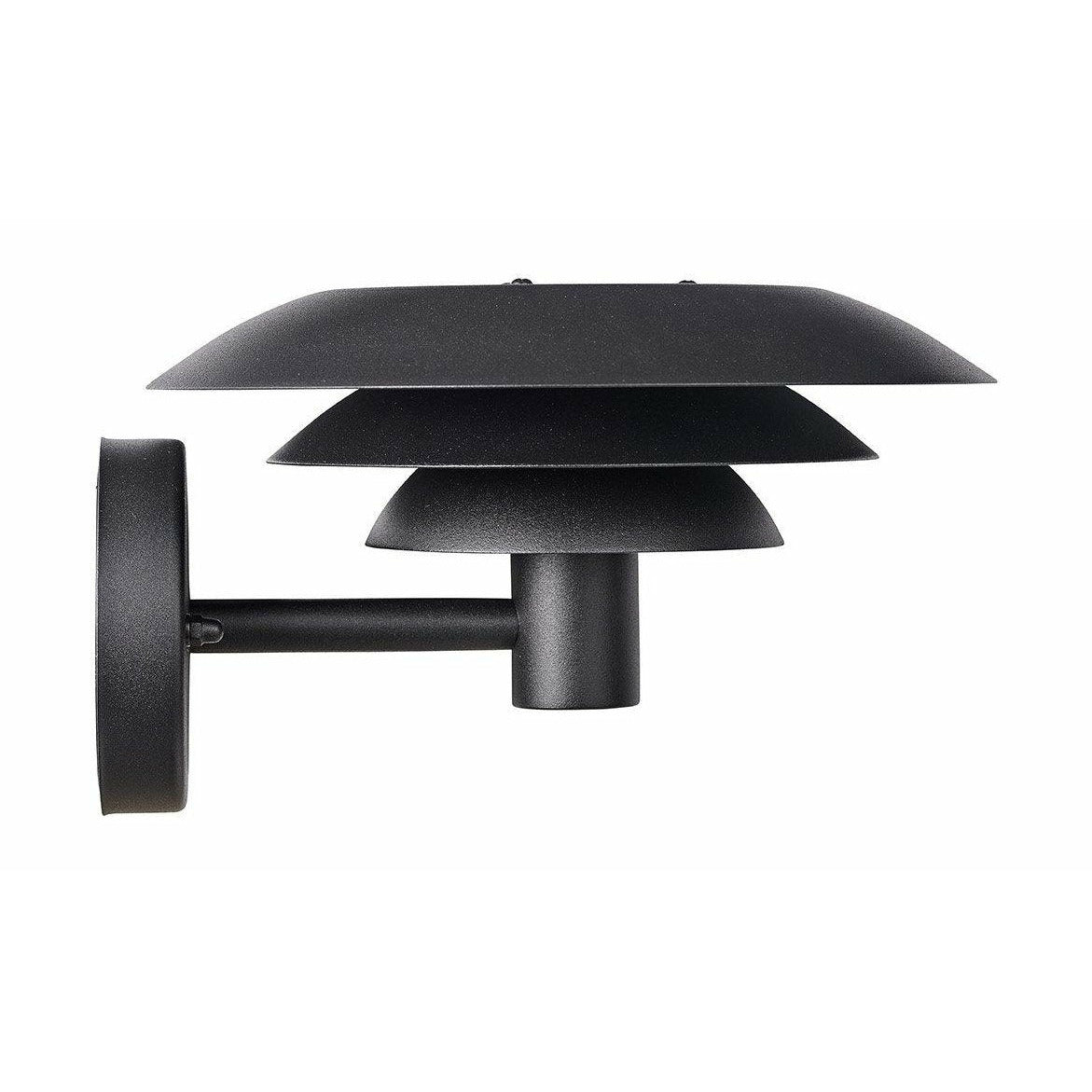 Dyberg Larsen DL25 Lampe murale extérieure noire, 26,4cm