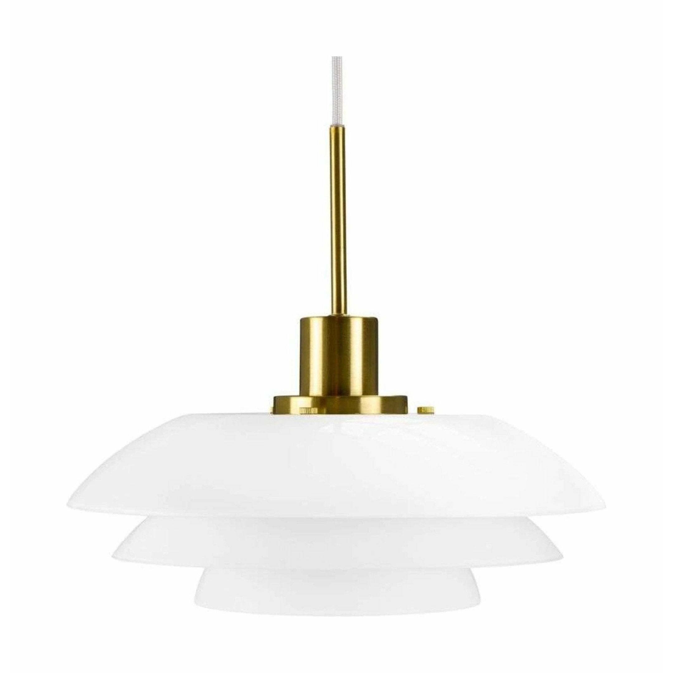 Dyberg Larsen DL31 Anhängerlampe, Opal/Messing