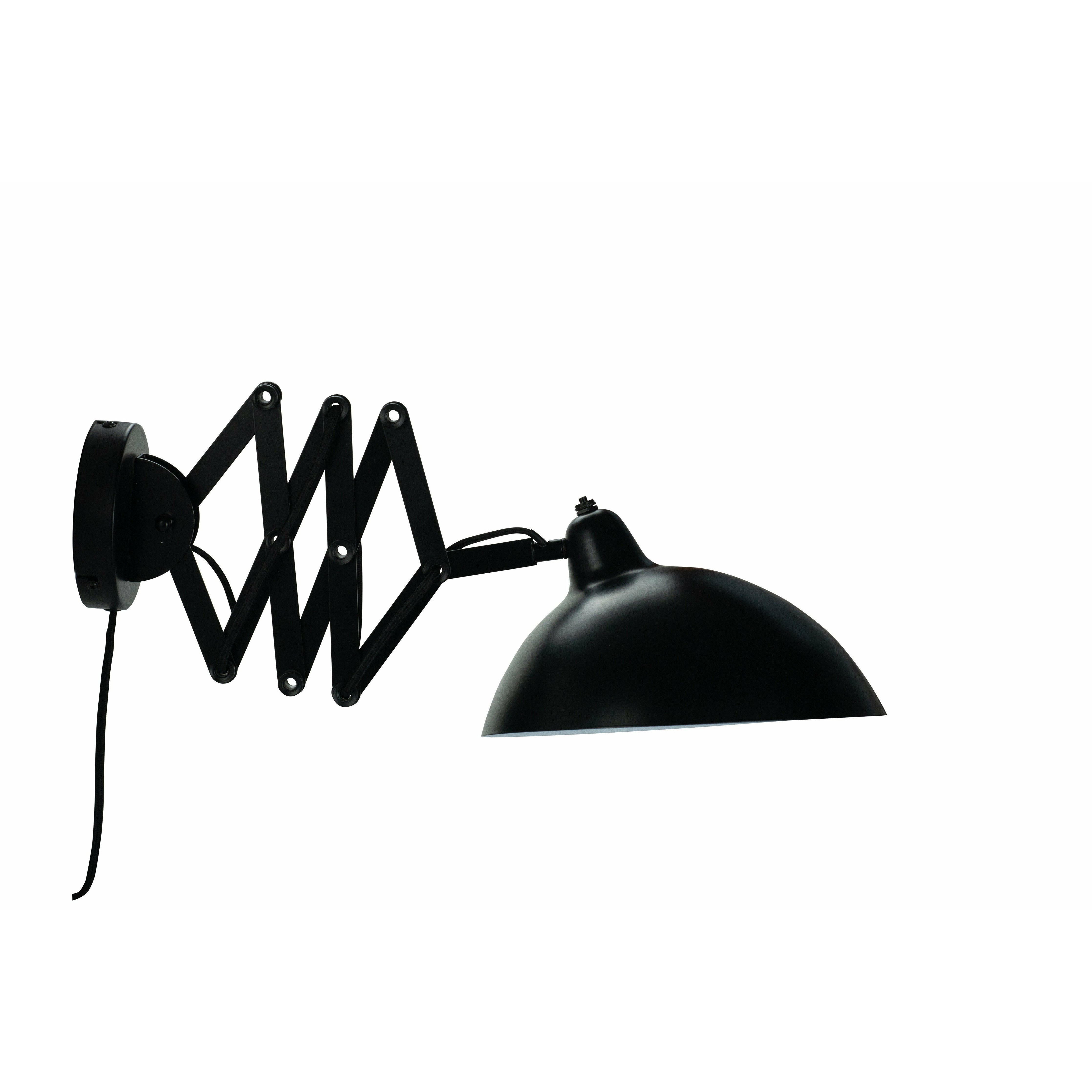 Dyberg Larsen -Futura -Wandlampe mit ausziehbarem Scherenarm