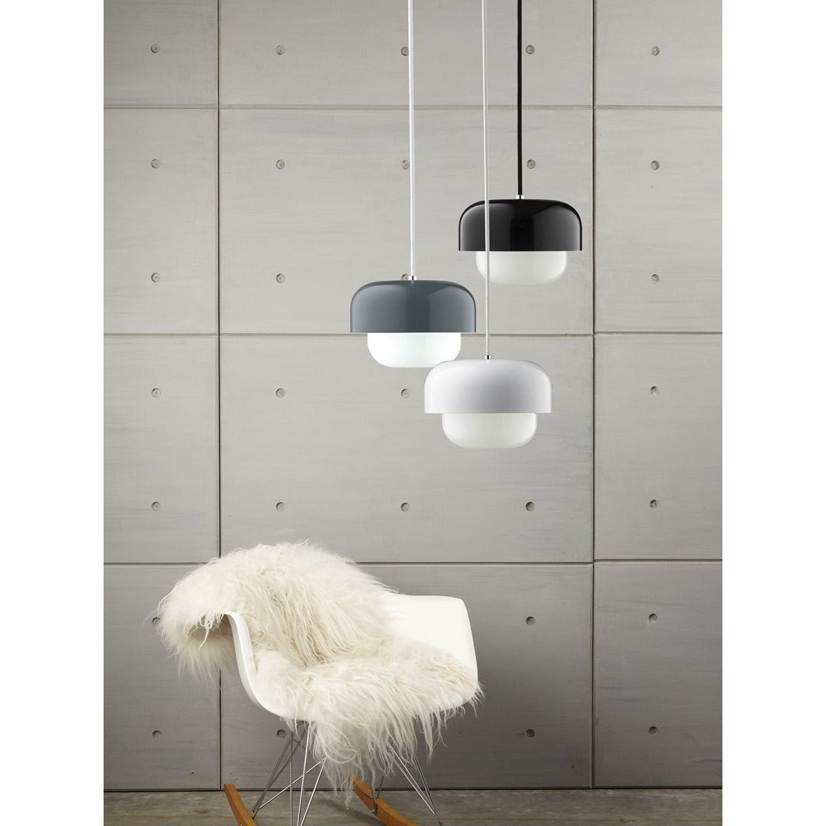 Dyberg Larsen Haipot Pendant Dark Grey, ø23