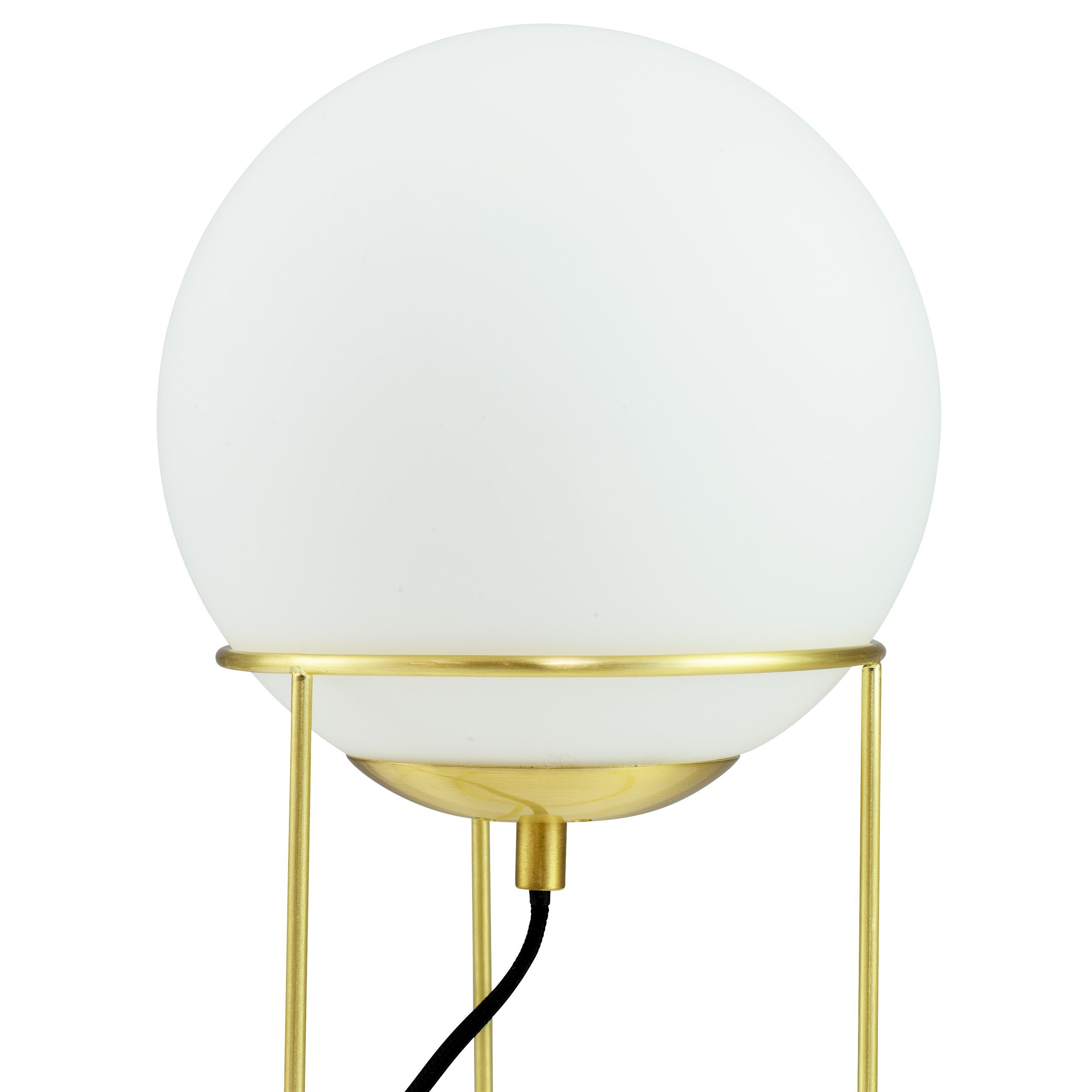 Dyberg Larsen Madrid bordlampe, opal/messing