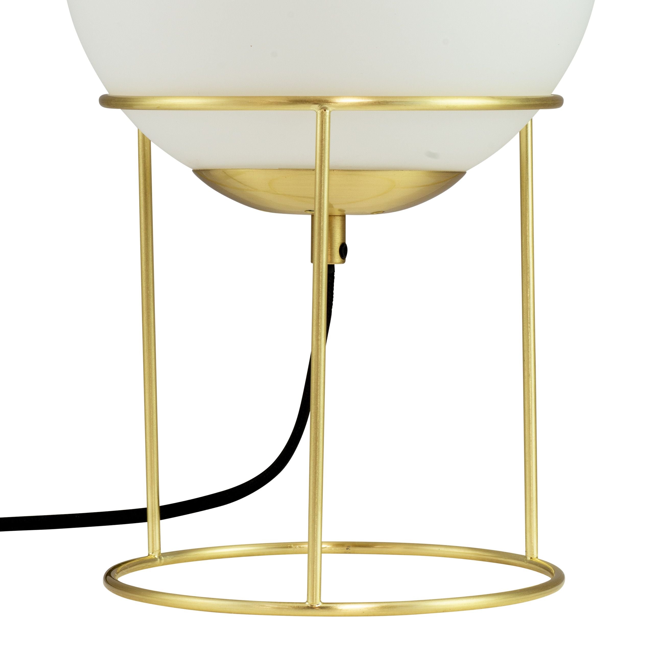 Dyberg Larsen Madrid Table Lamp, Opal/Brass