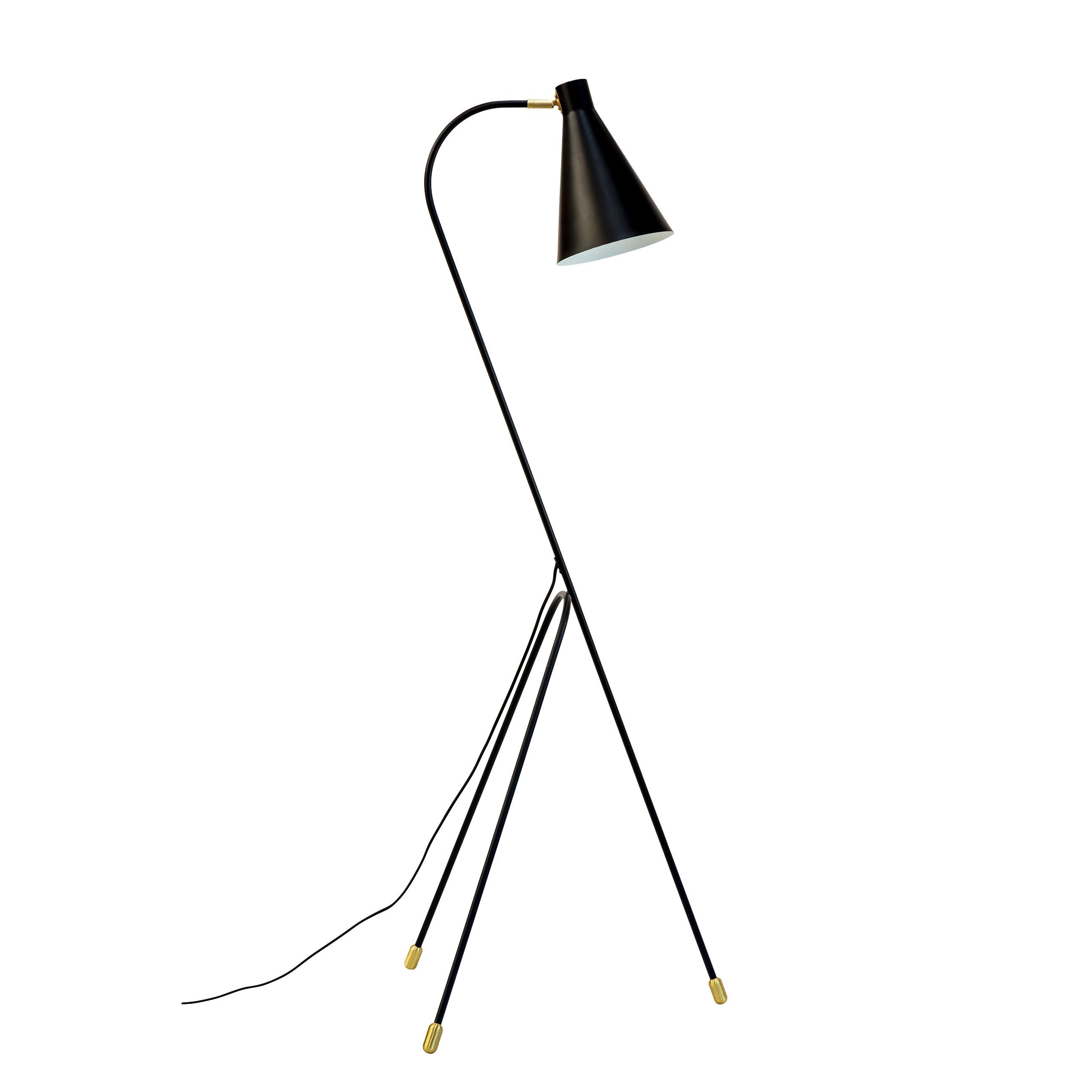 Dyberg Larsen miles 3 lampadaire à pattes, noir