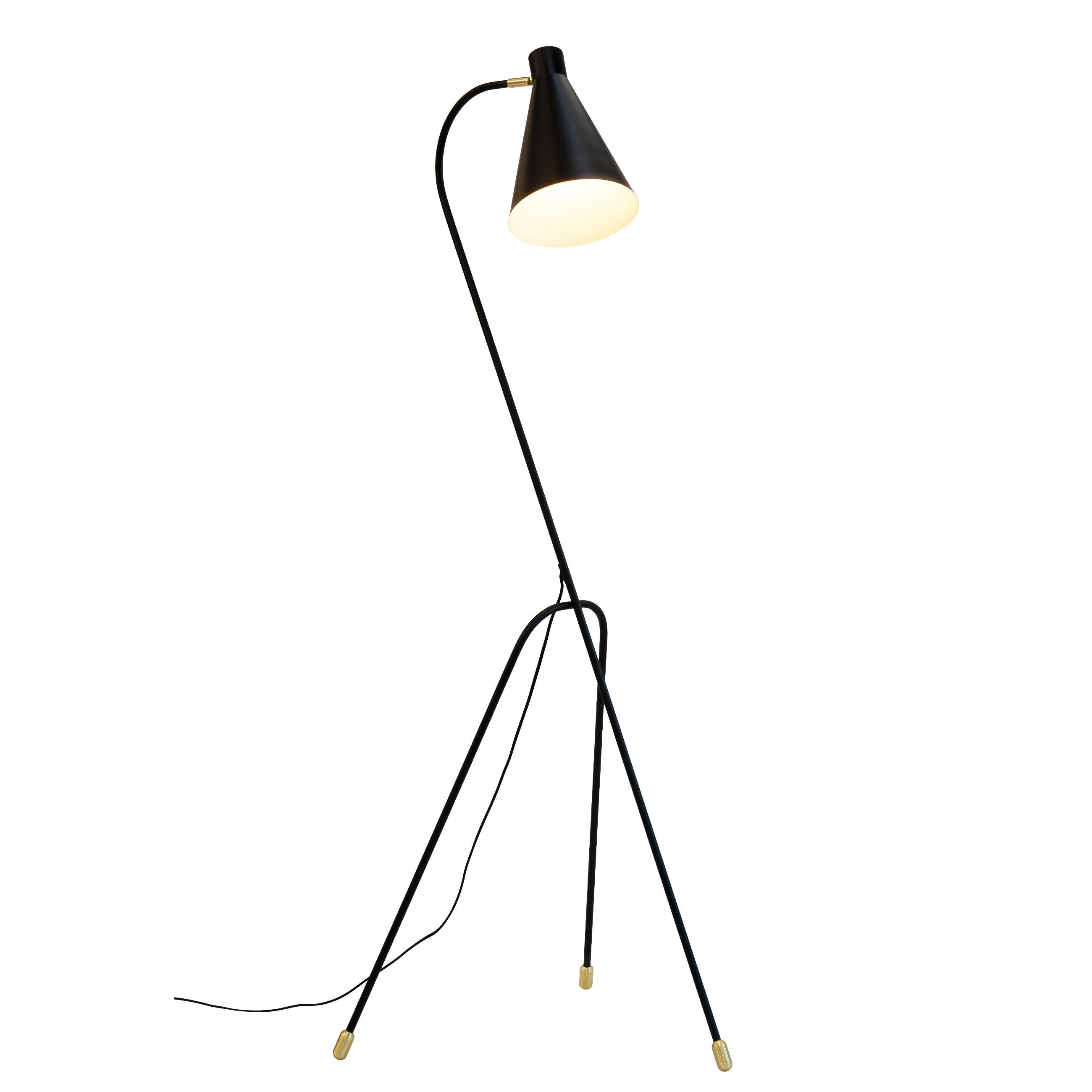 Dyberg Larsen miles 3 lampadaire à pattes, noir