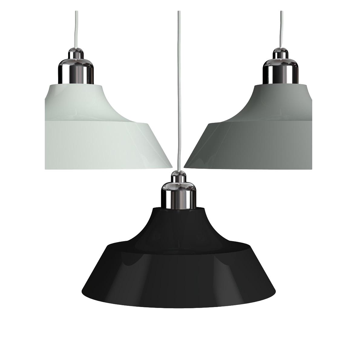 Dyberg Larsen Momentum Pendant Grey/Chrome, ø33