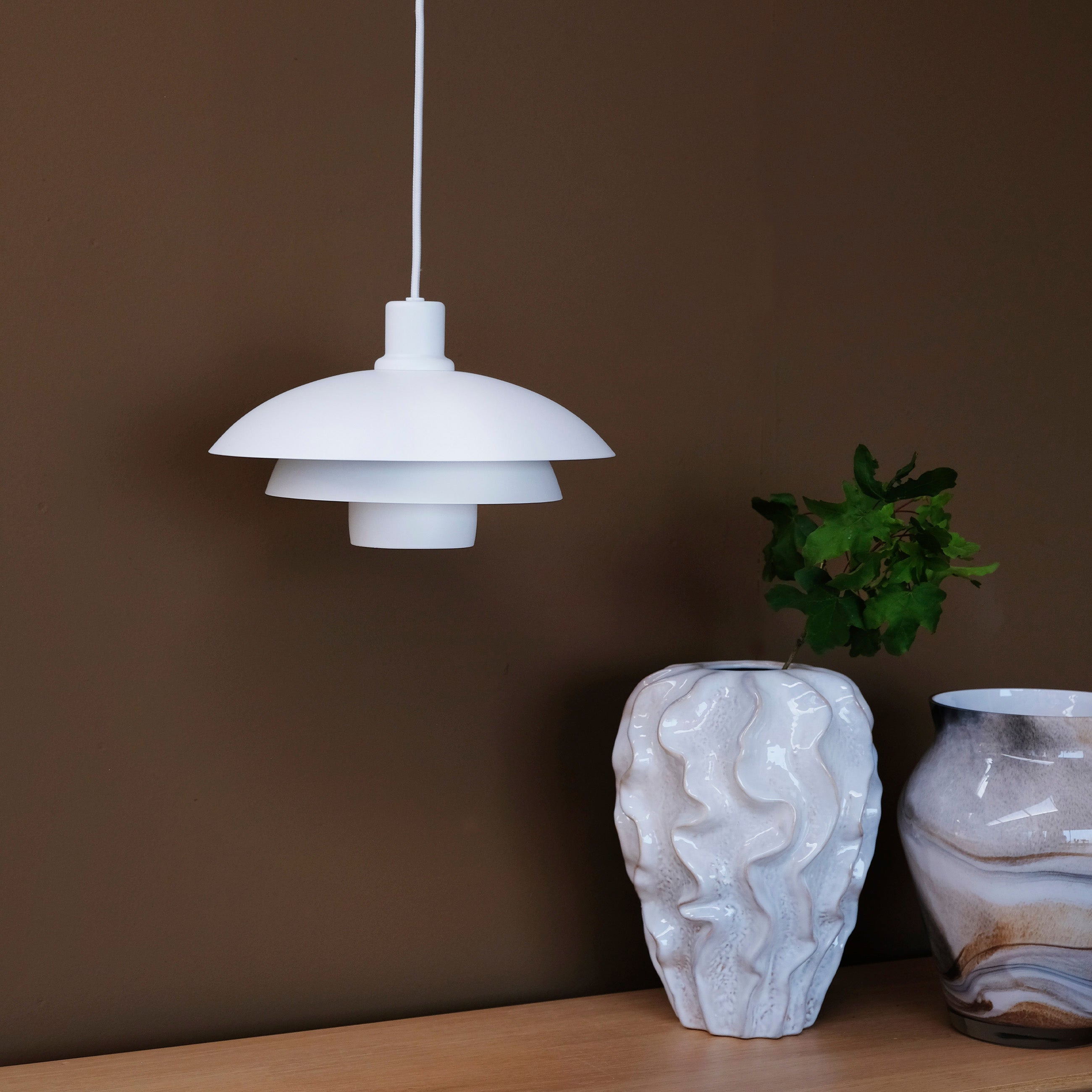 Dyberg Larsen Morph Pendant D30, blanc