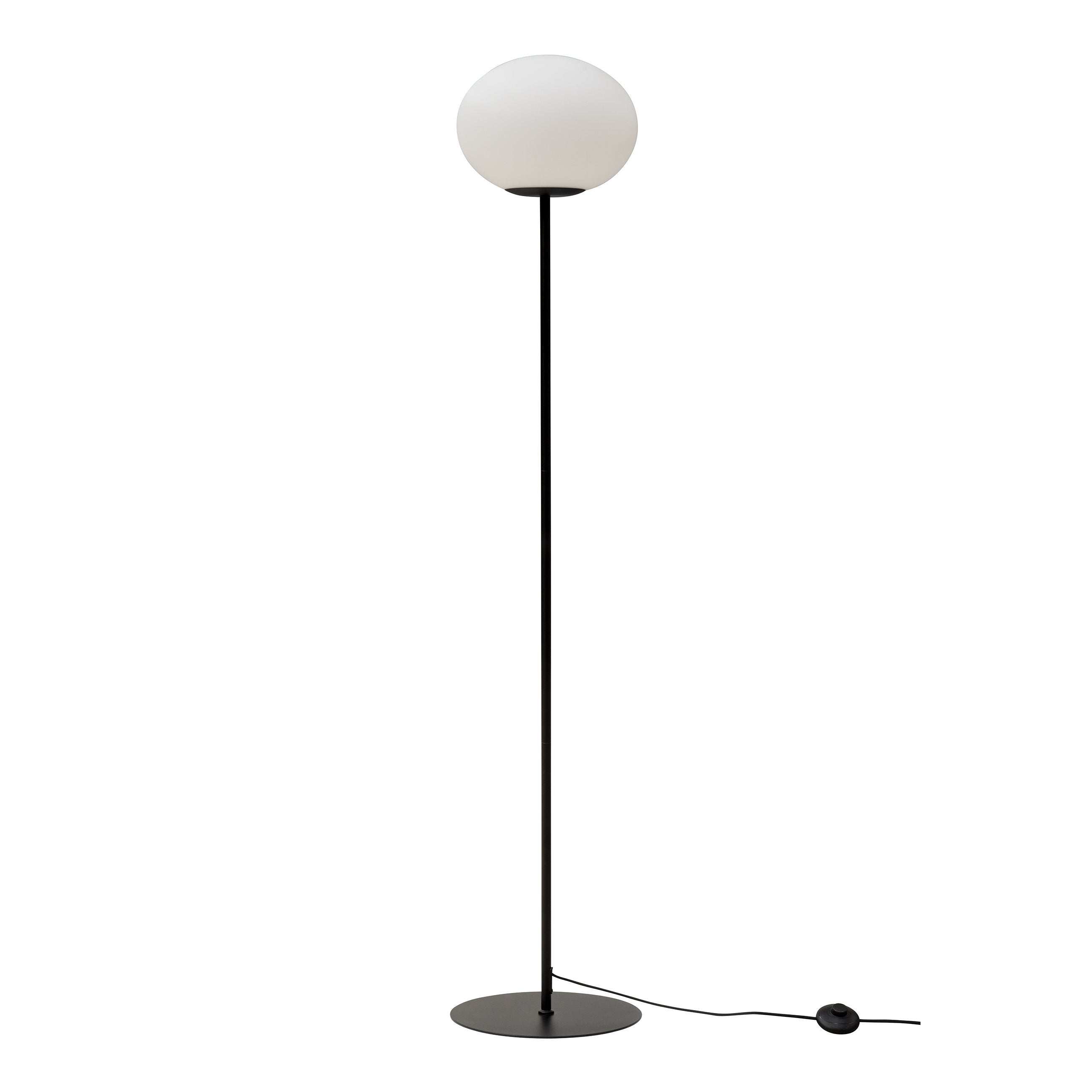 Lampadaire Dyberg Larsen Princess, opale / noir