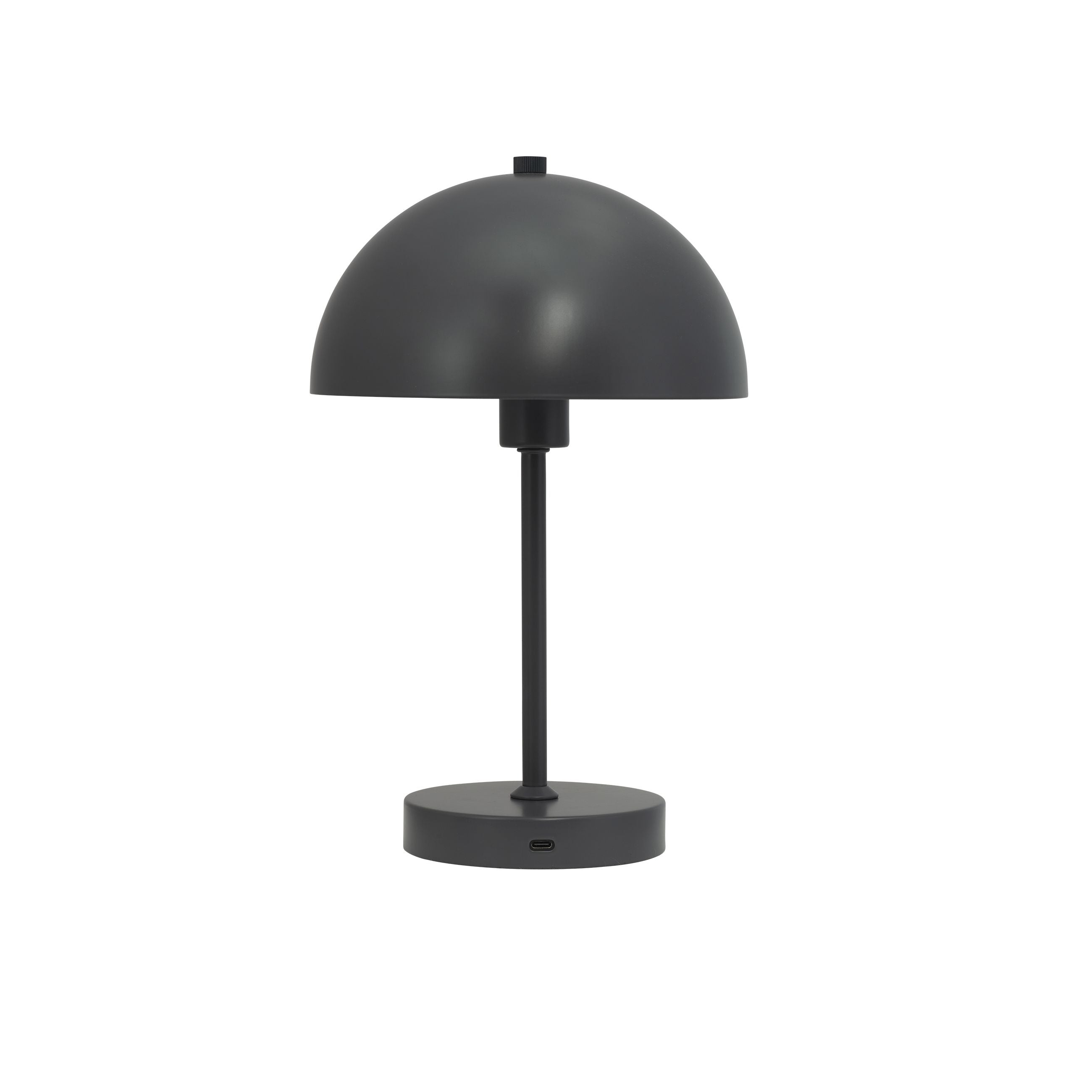 Lámpara de mesa LED de Dyberg Larsen Estocolmo, gris oscuro