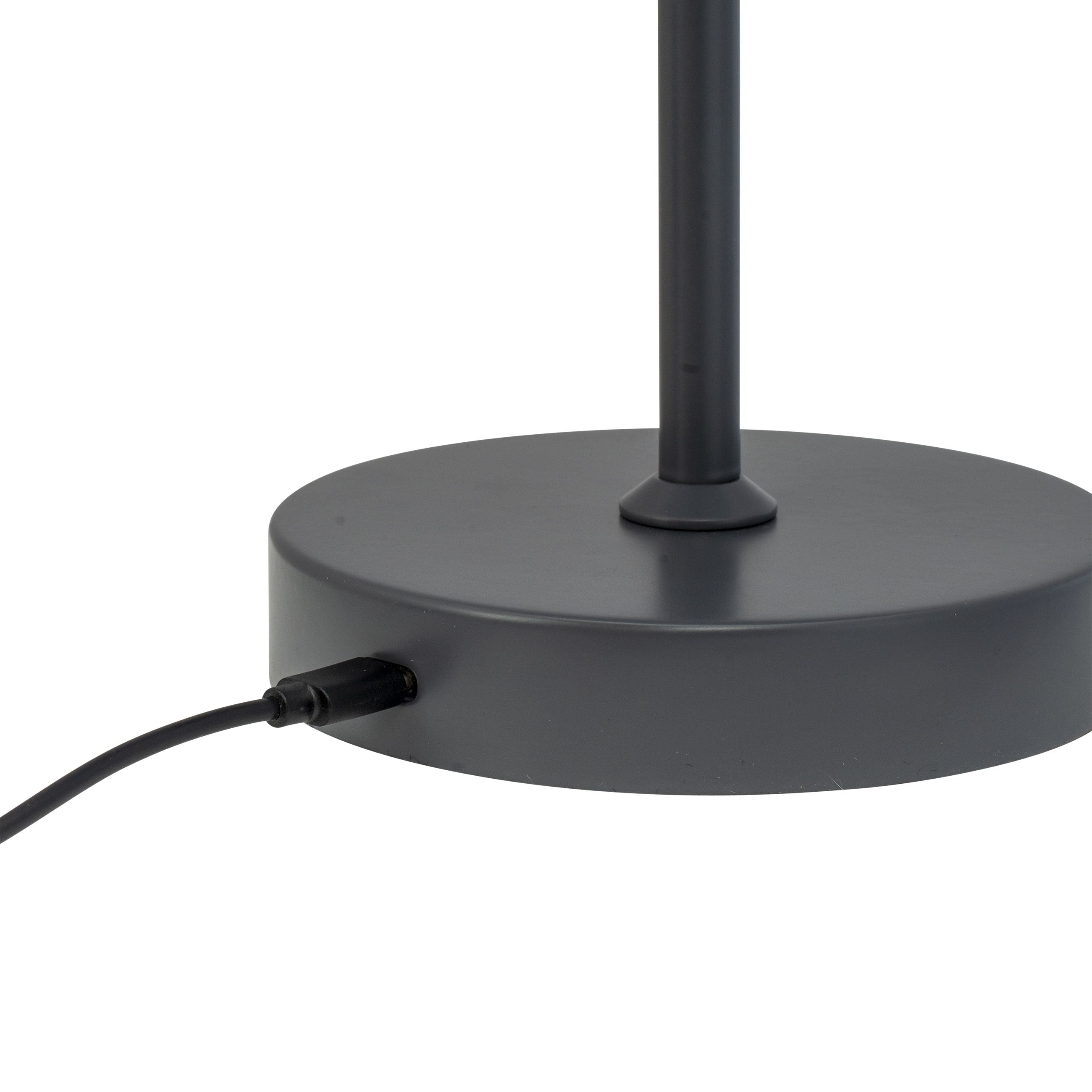 Lampe à table à LED Dyberg Larsen Stockholm, gris foncé