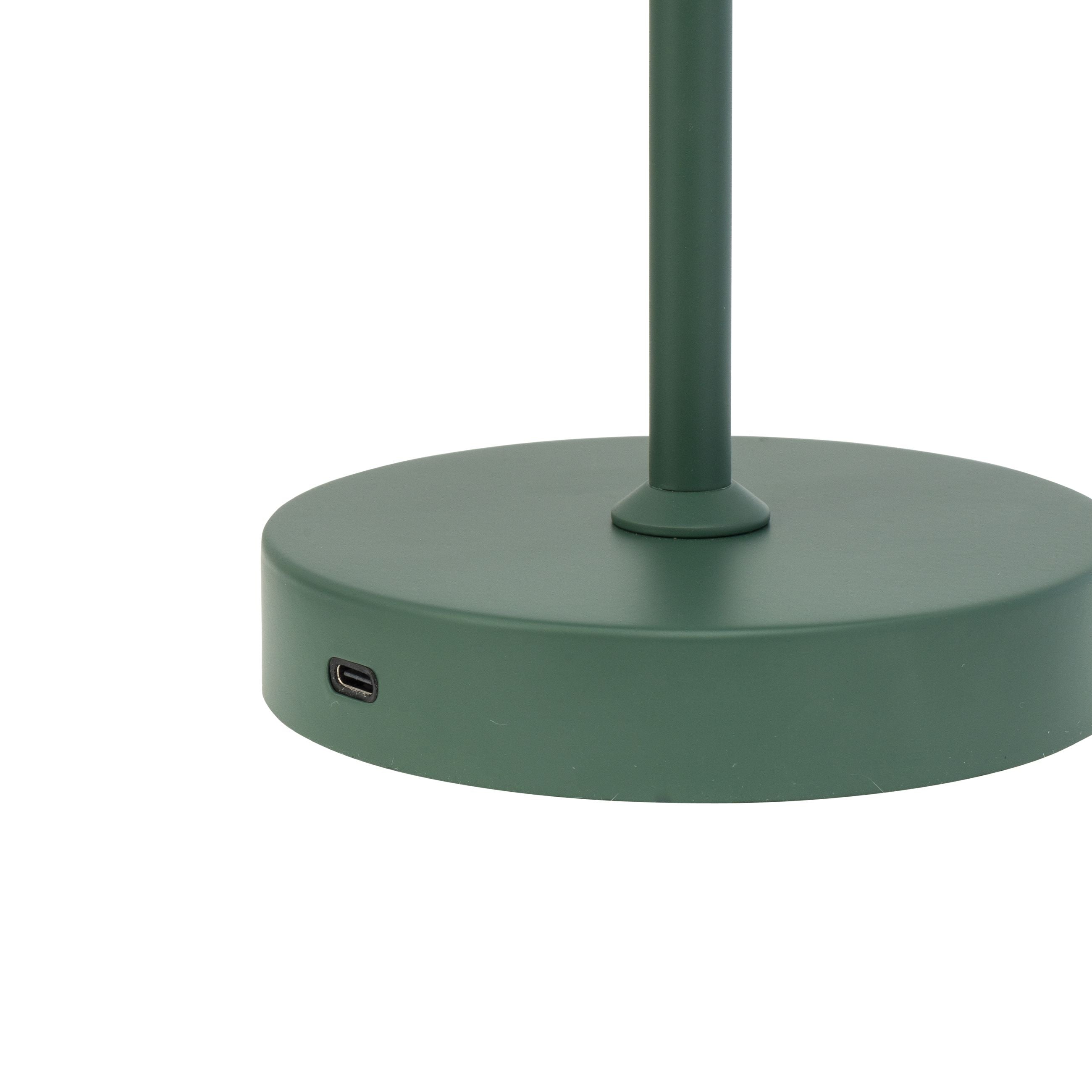 Lámpara de mesa LED de Dyberg Larsen Estocolmo, verde oscuro