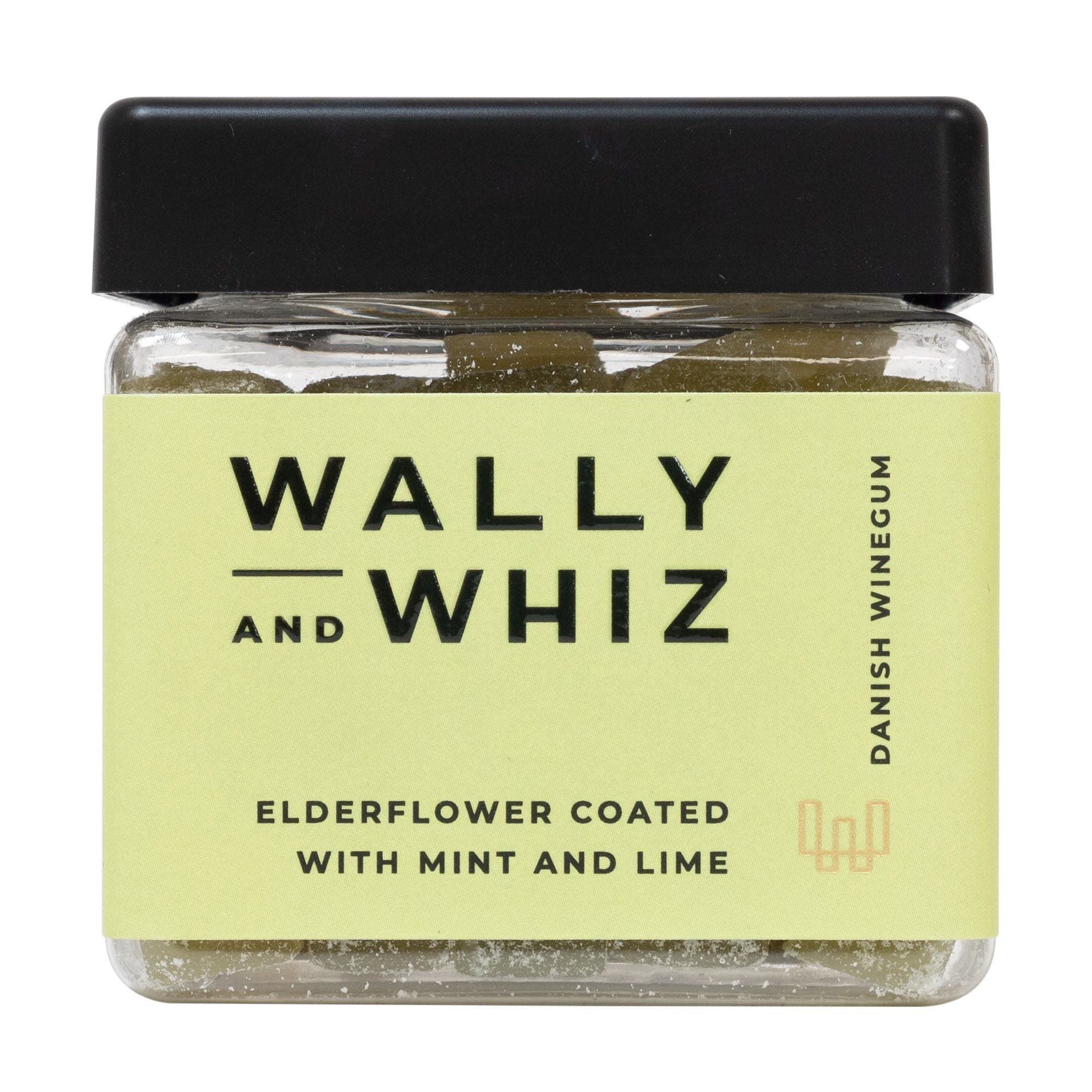Wally og Whiz Summer Wine Gum Cube, Elderflower med mynte og kalk, 140 g