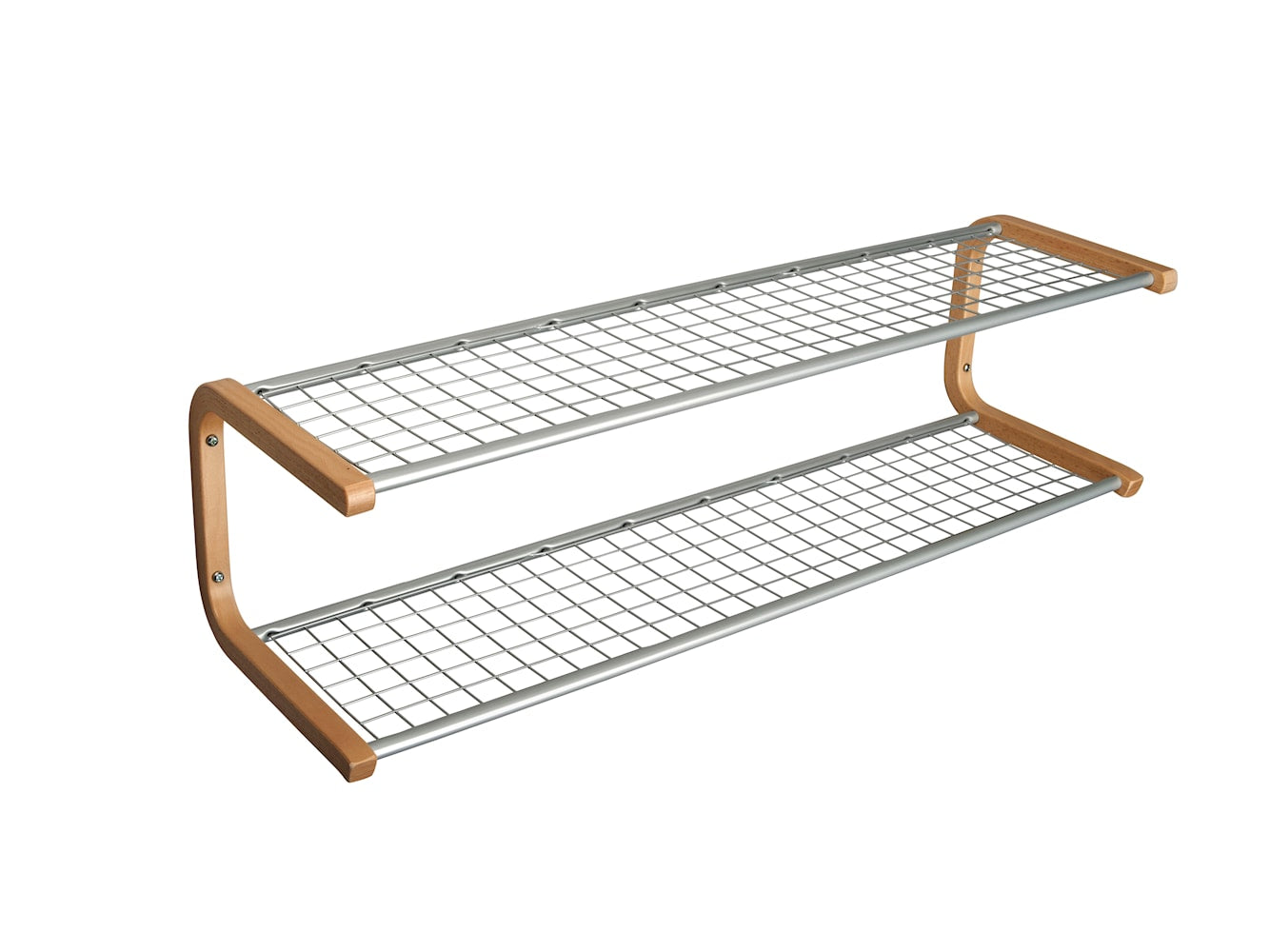 Essem Design Anna Shoe Rack Beech 100 cm, grå